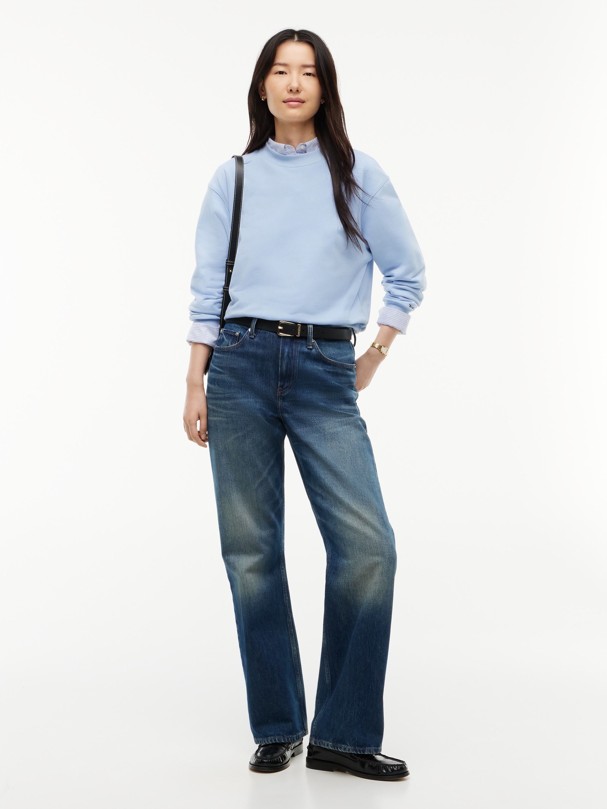 Tommy Hilfiger Sweatshirt »SCRIPT TERRY MDRN C-NK SWTSHIRT«, Baumwolle
