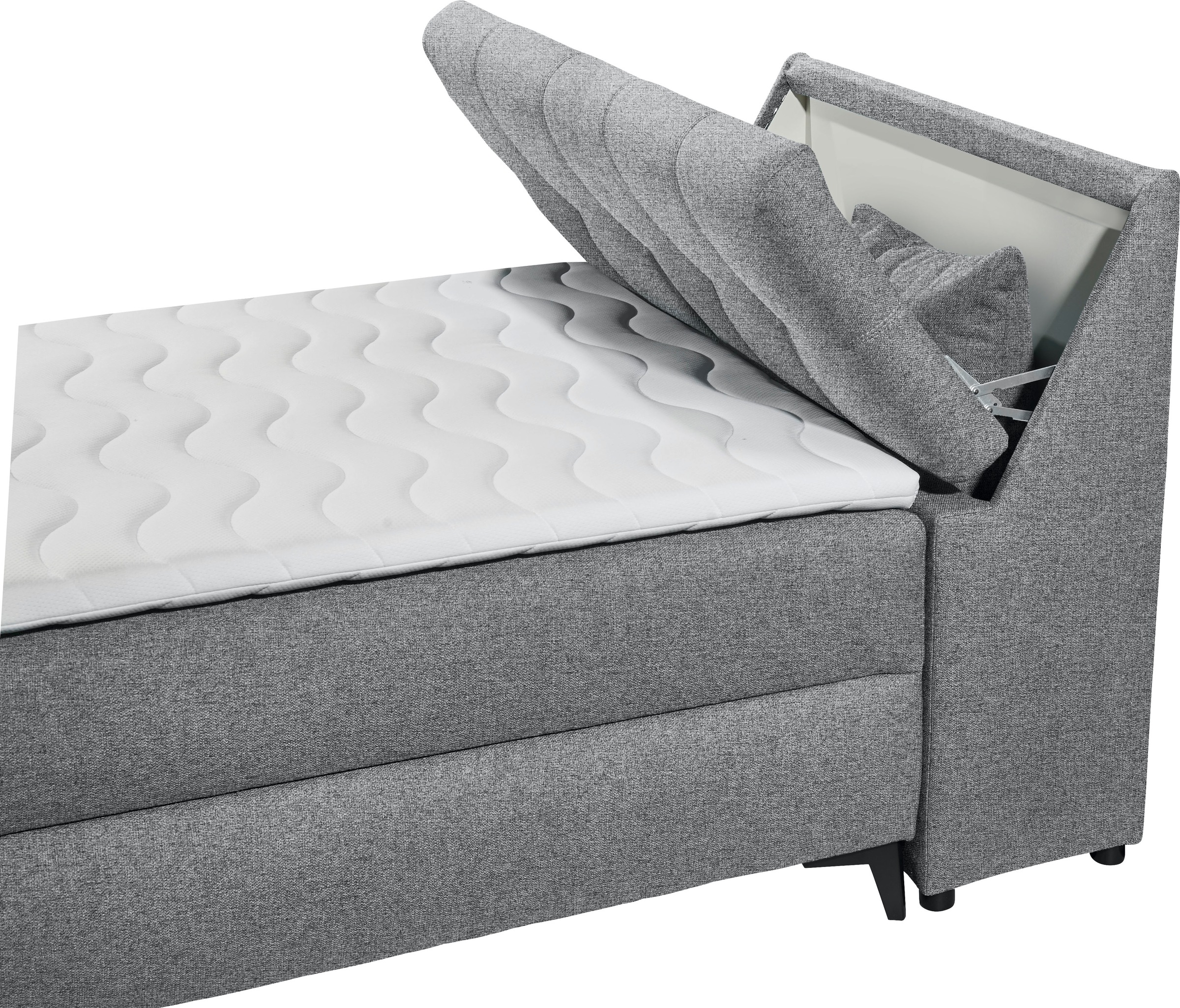 ED EXCITING DESIGN Boxbett »Atlantis«, mit Bettkasten und Stauraum im Kopfteil