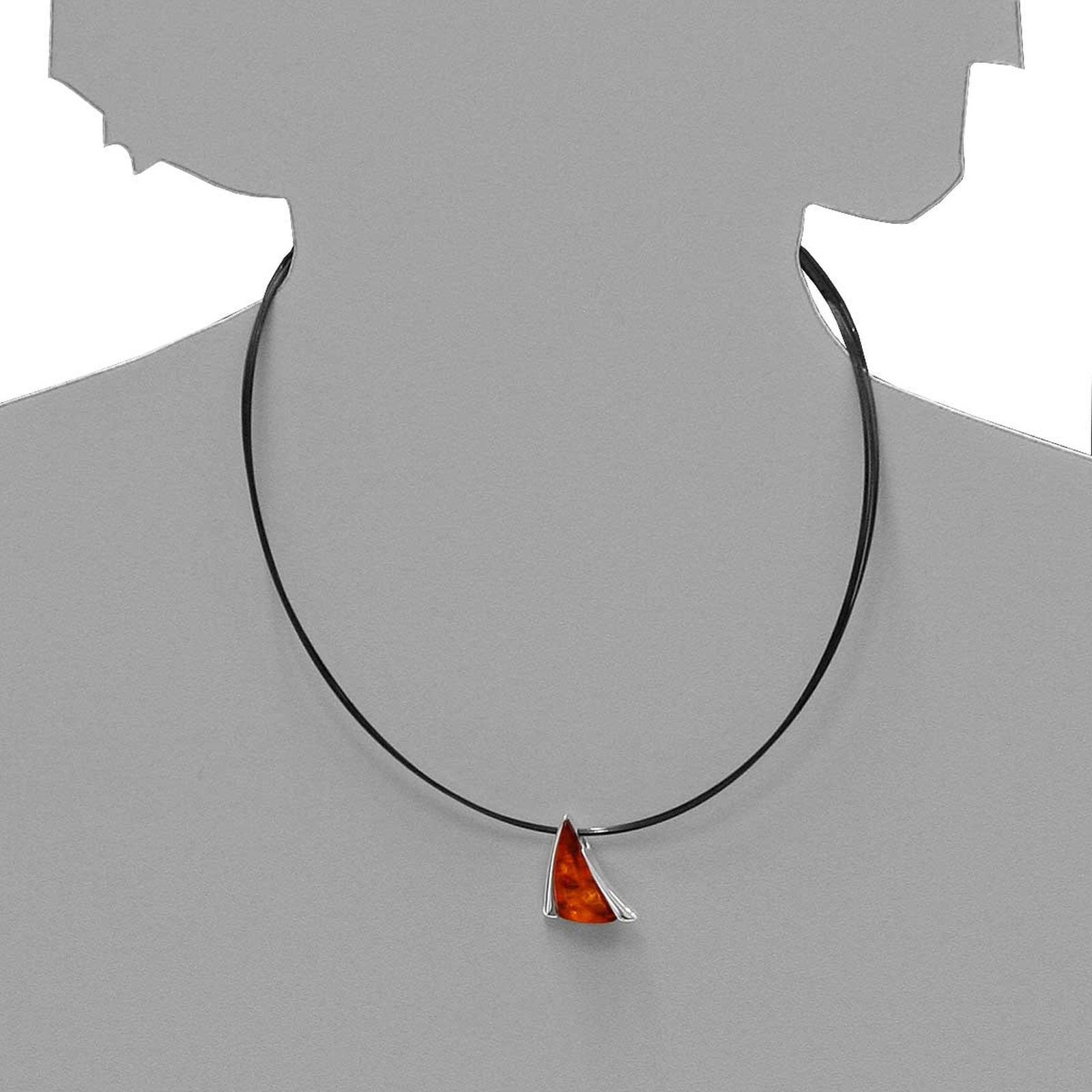 OSTSEE-SCHMUCK Halsreif »Ostsee-Schmuck Halsreif mit Anhänger Gleiter-Imke 22«, (2 tlg.)