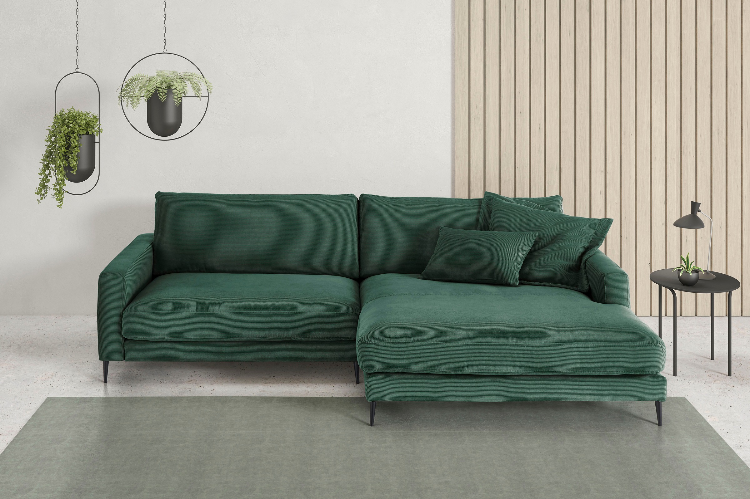 Home affaire Ecksofa "Downtown, B/T/H: 272/190/84 cm L-Form" weicher Sitzko günstig online kaufen