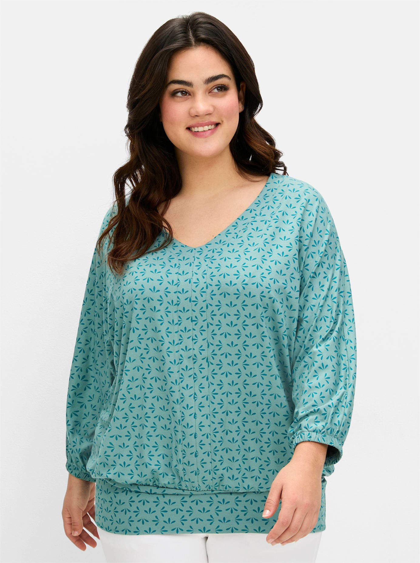 Sheego 3/4-Arm-Shirt "3/4-Arm-Shirt", (1 tlg.) günstig online kaufen