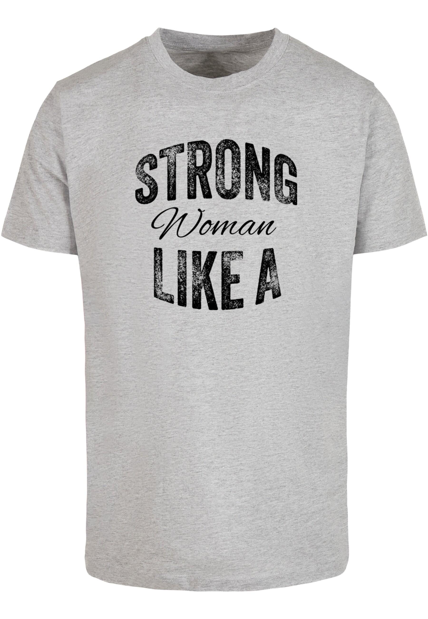 Merchcode T-Shirt »Merchcode Unisex Strong WD - Like A Woman T-Shirt Round Neck«, (1 tlg.)