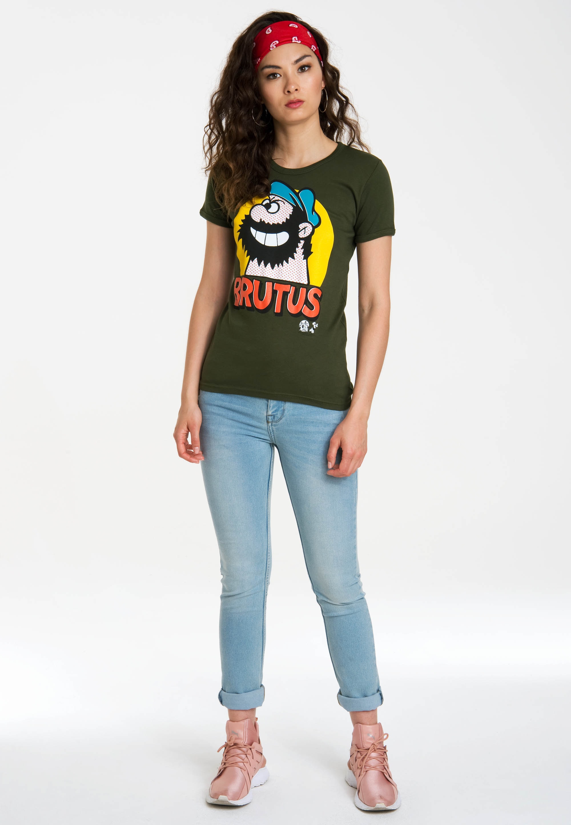 LOGOSHIRT T-Shirt »Brutus - Pop Art«, mit lizenziertem Originaldesign