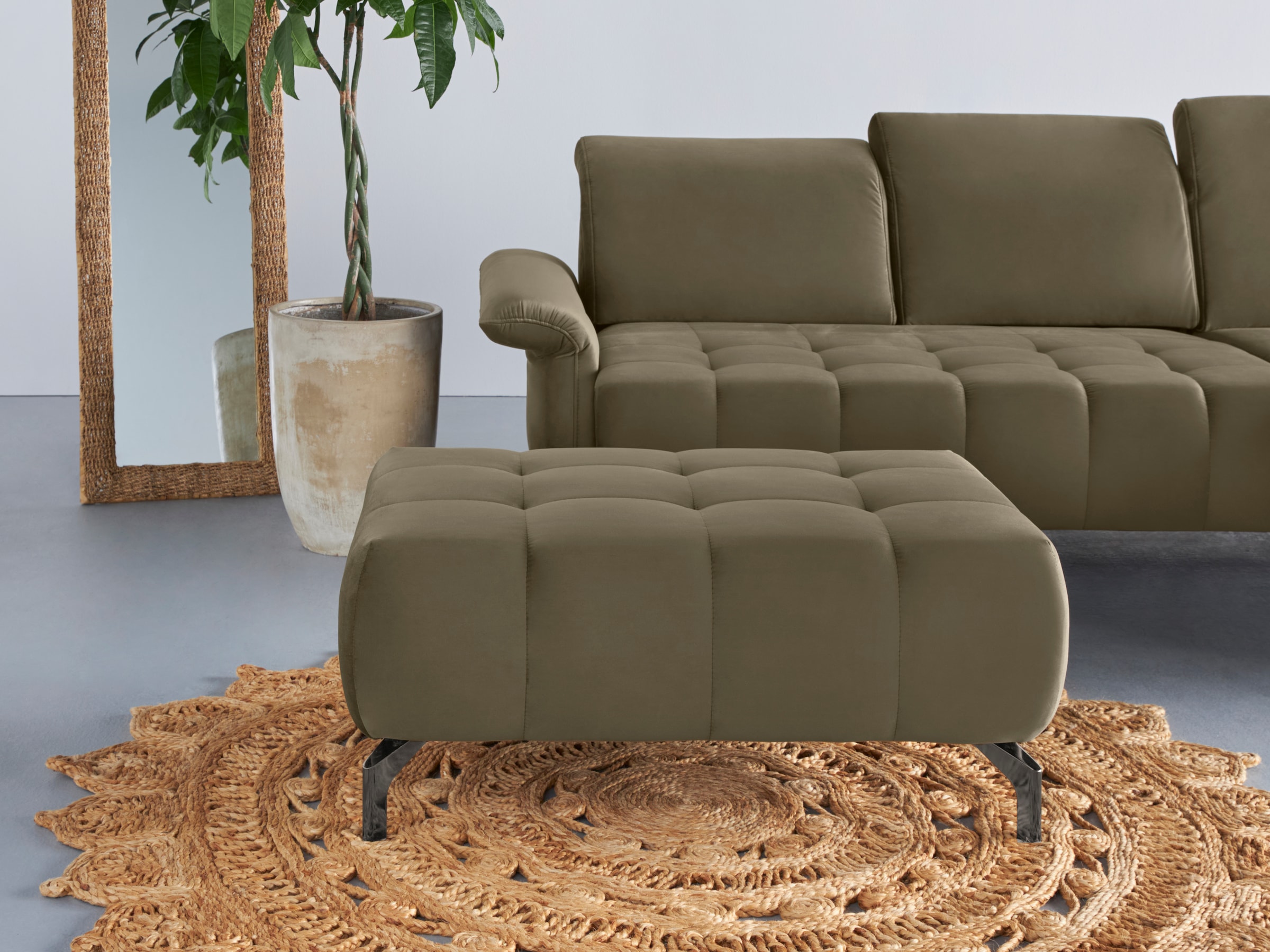 INOSIGN Polsterhocker "Fresh", passend zum Ecksofa "Fresh", auch in Bezug Olympia EASY CLEAN