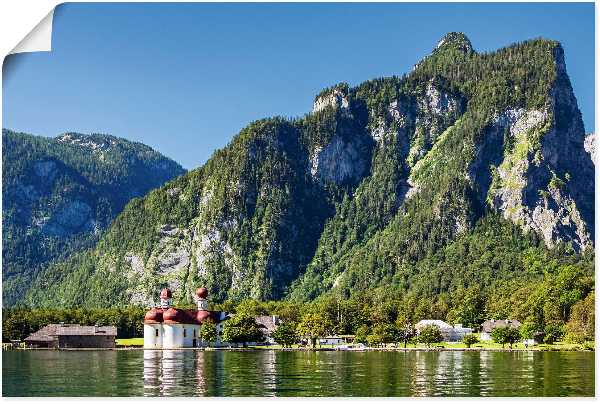 Artland Wandbild "Blick auf den Königssee", Berge & Alpenbilder, (1 St.), a günstig online kaufen