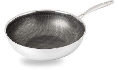 Wok, Edelstahl, (1 tlg.)