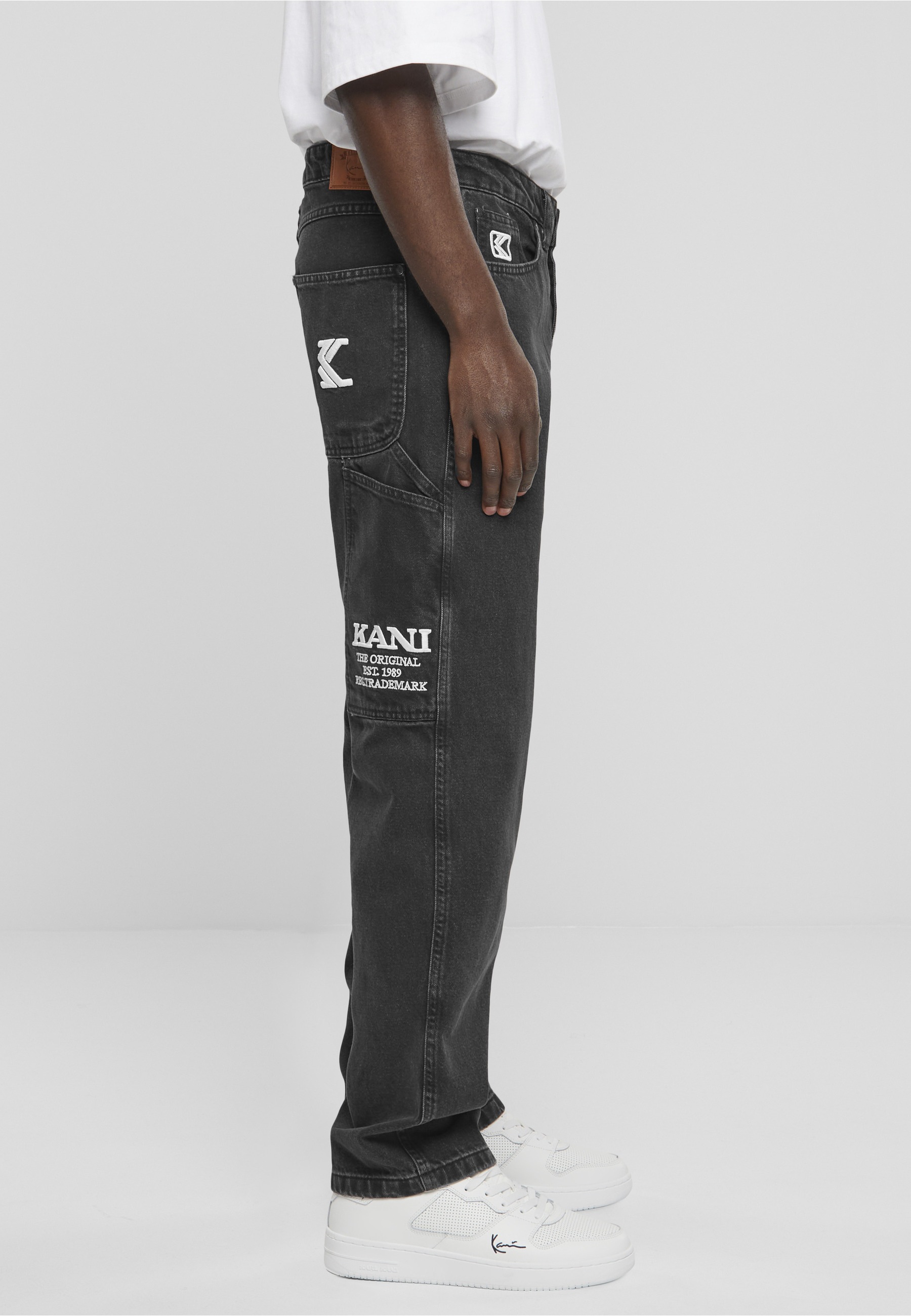Karl Kani Bequeme Jeans »Karl Kani Herren KMI-PL063-001-03 KK Retro Baggy Workwear Denim« 1 Stk.