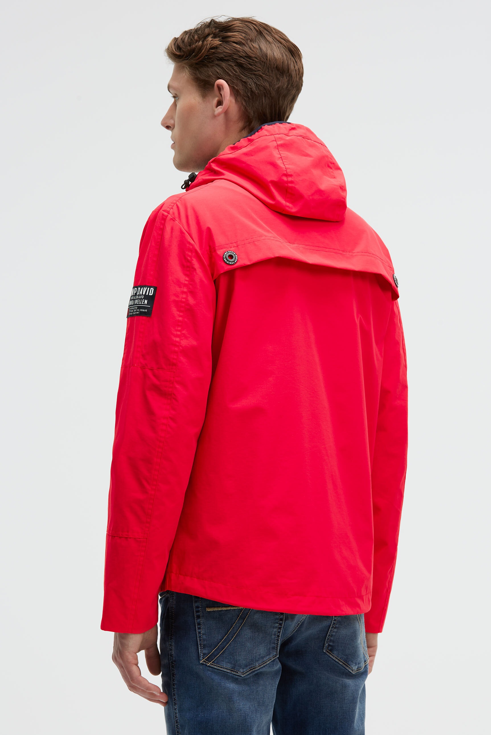 CAMP DAVID Outdoorjacke mit Kapuze mit verstellbarem Saum