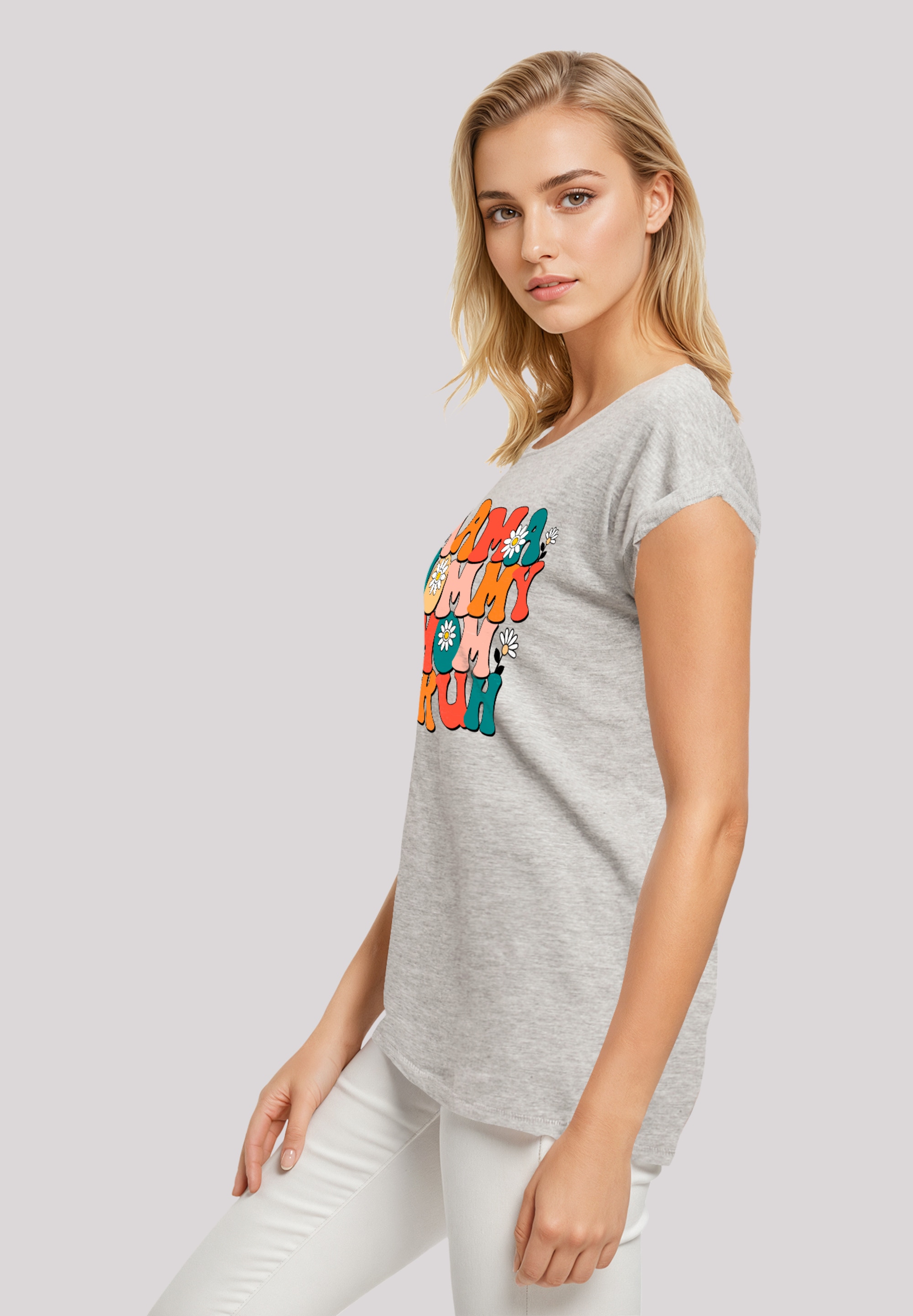 F4NT4STIC T-Shirt »Mothers Day Floral Accent Mom« Premium Qualität