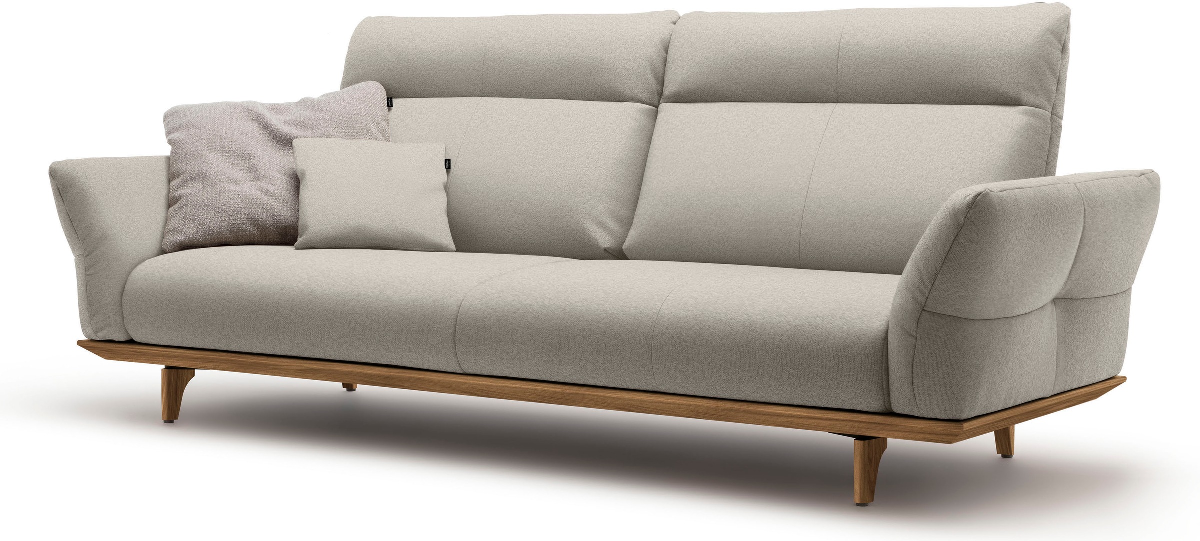 Creation BY ROLF BENZ 3,5-Sitzer »CR.460«, Sockel und Füße in Nussbaum, Breite 228 cm