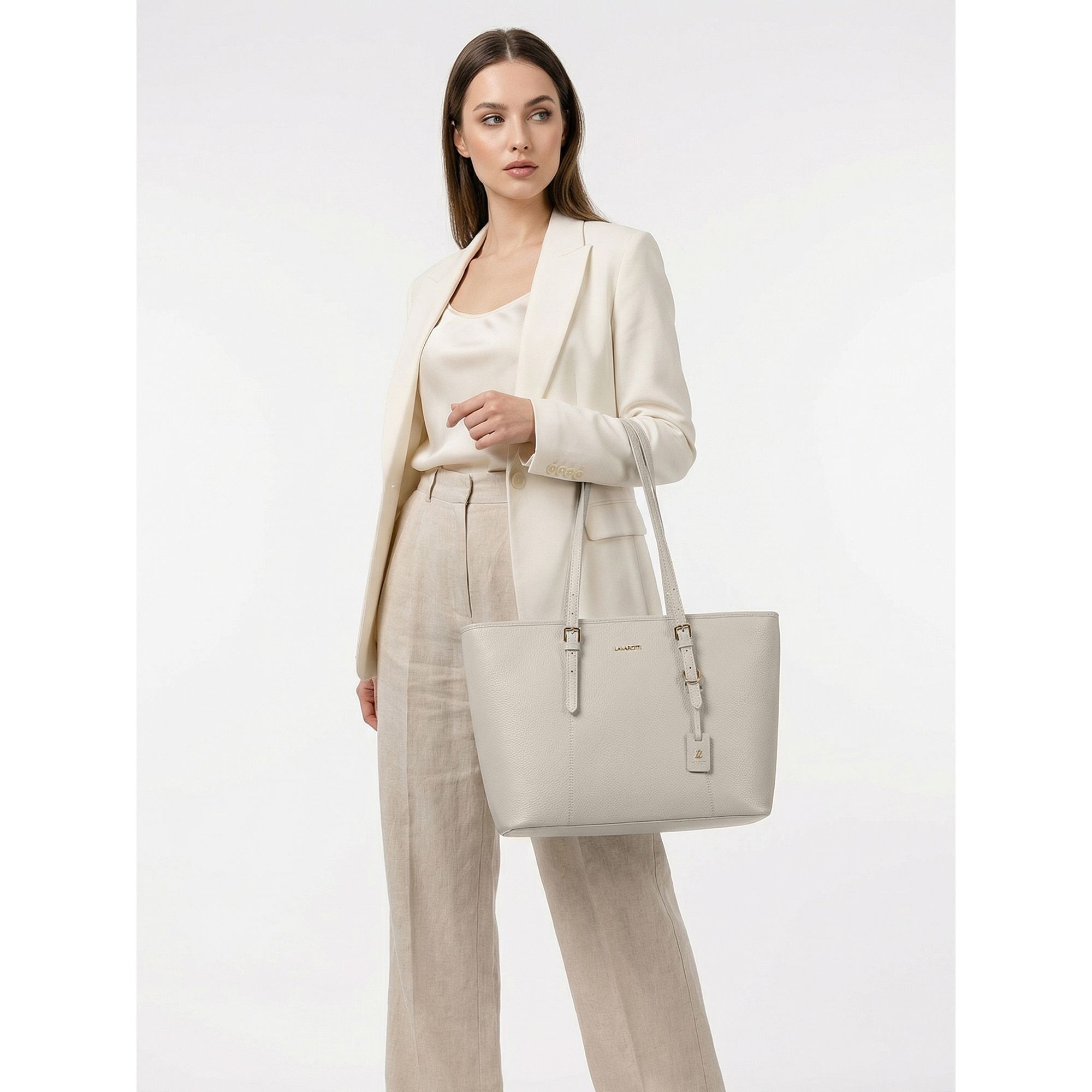 Lazarotti Shopper »Bologna Leather XL Shopper Tasche Leder 35 cm«