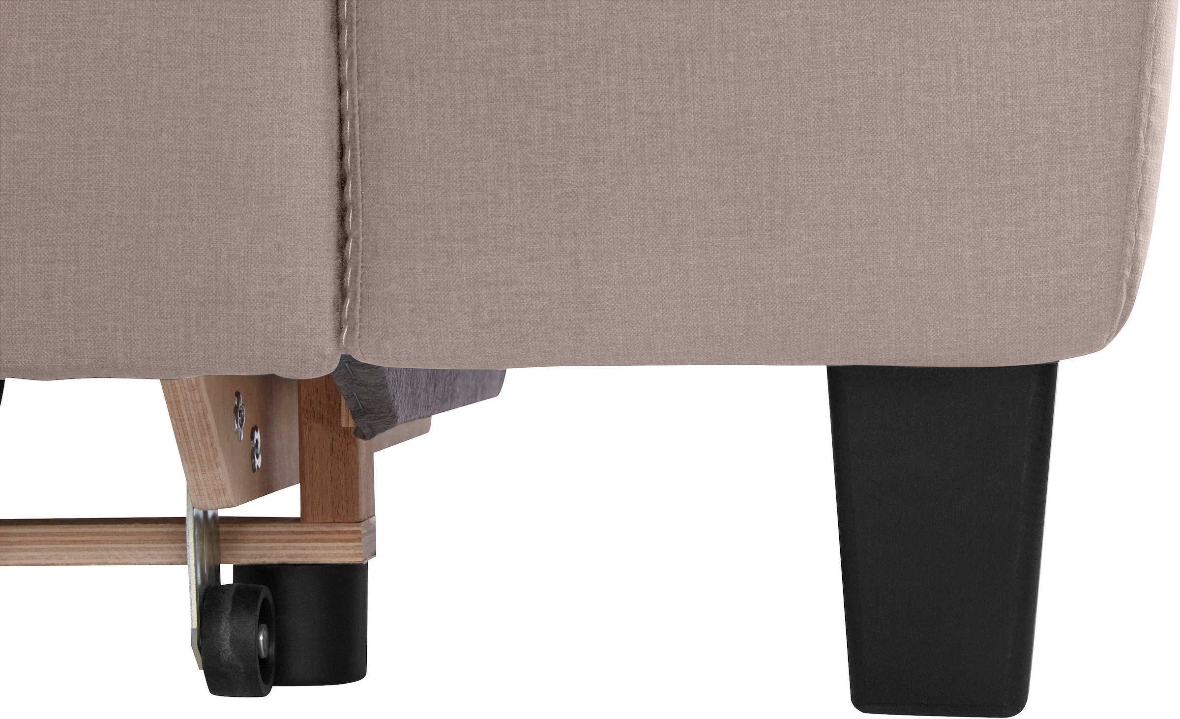 COTTA Polstergarnitur »Morven L-Form« Set,  Set bestehend aus: Ecksofa mit Kopfteilverstellung & Hocker