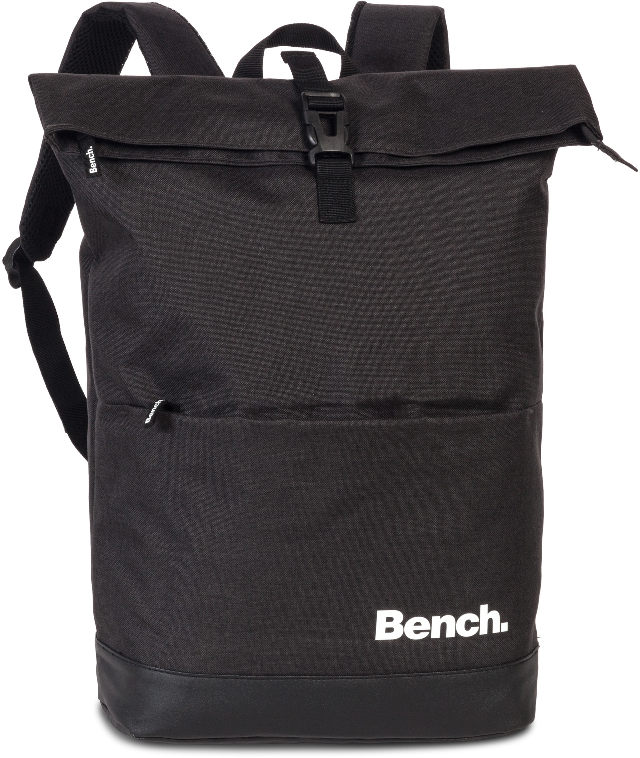 Bench. Laptoprucksack »Roll-Top, schwarz«, Freizeitrucksack Schulrucksack Arbeitsrucksack Cityrucksack