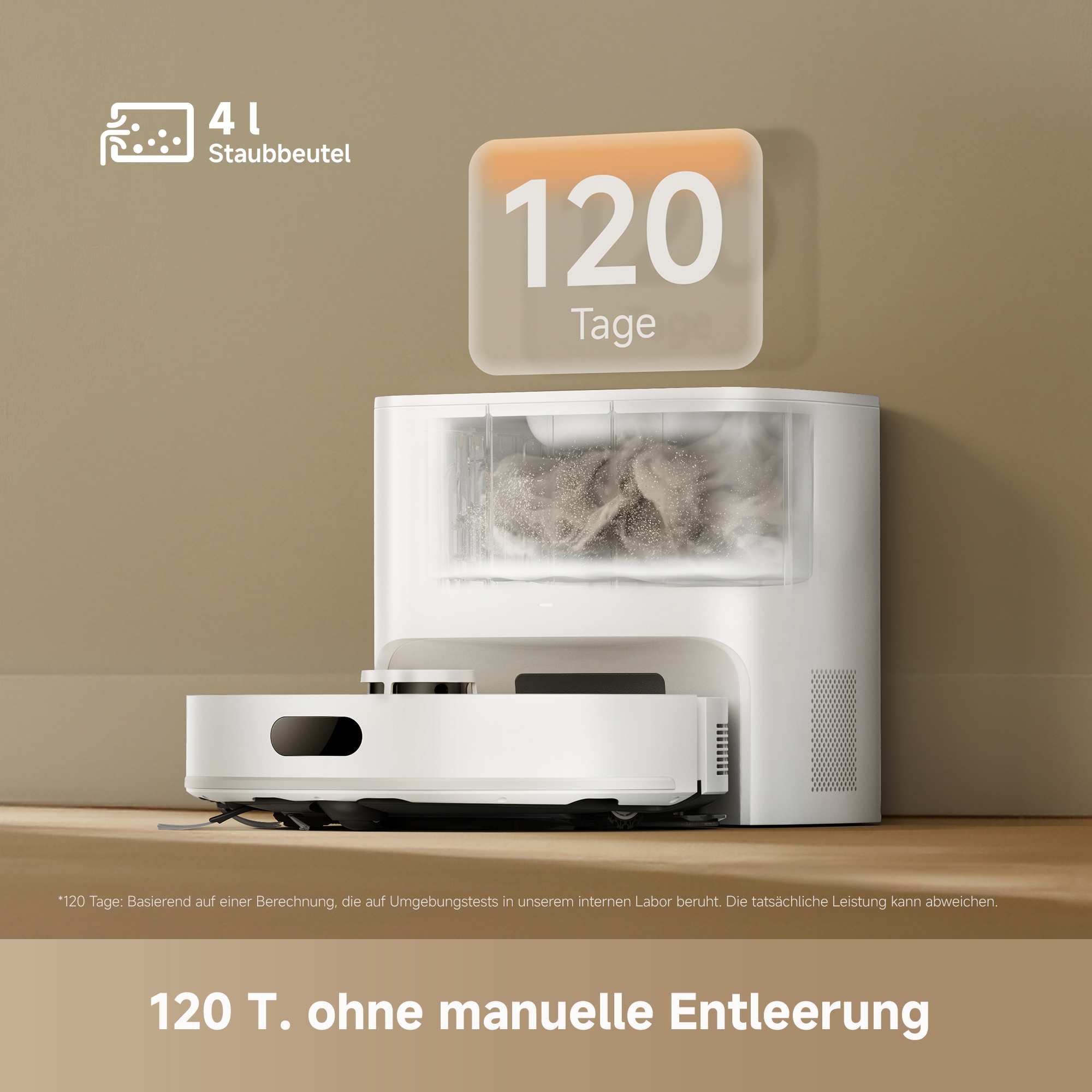 Dreame Saugroboter »D20 Air Plus« 20.000 Pa, Absaugstation, Anit-Haarverhedderung, Wischfunktion