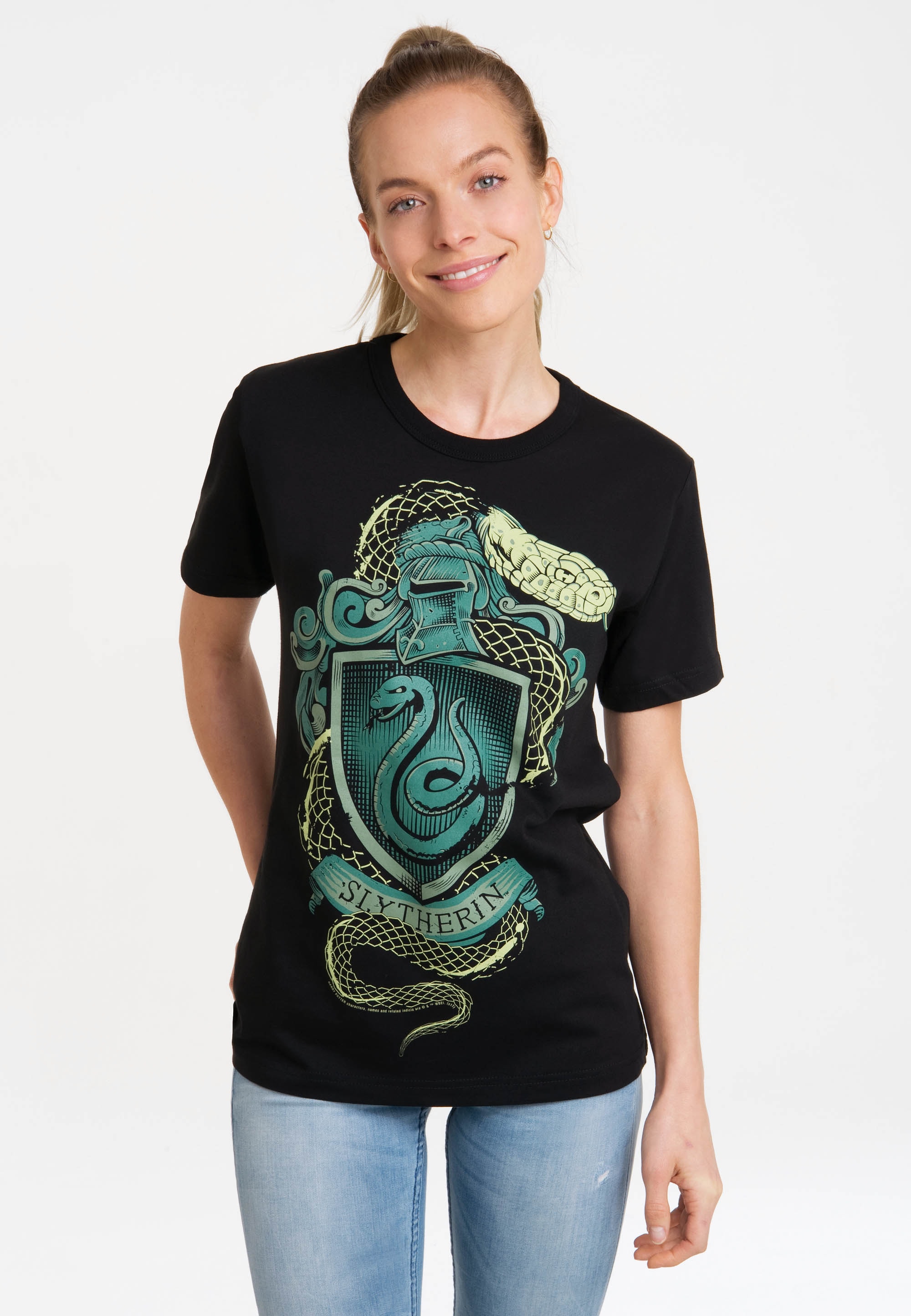 LOGOSHIRT T-Shirt »Harry Potter - Slytherin«, mit lizenziertem Print