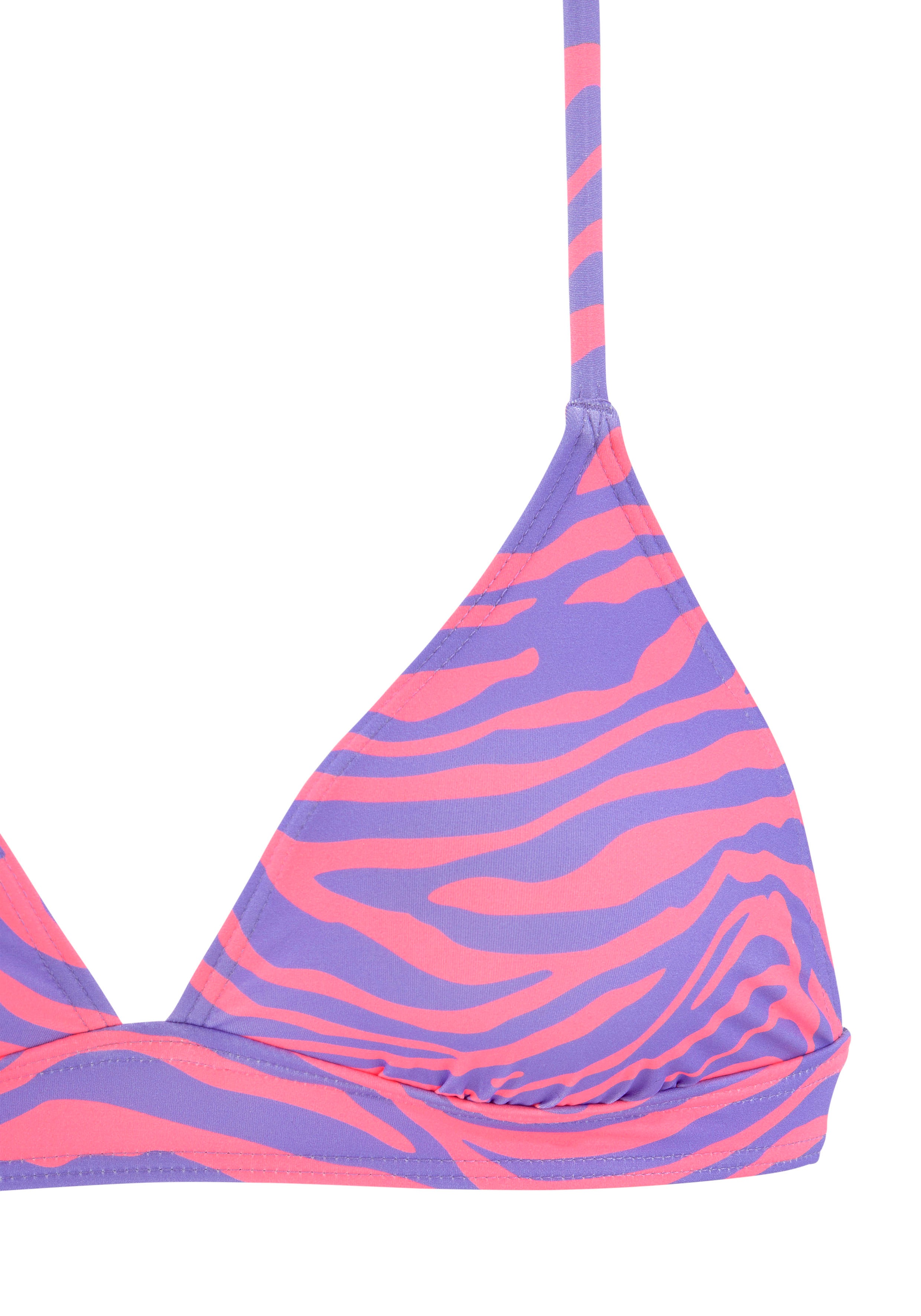 Thumbnail - Venice Beach Triangel-Bikini-Top "Fjella", in zweifarbiger Animal-Optik