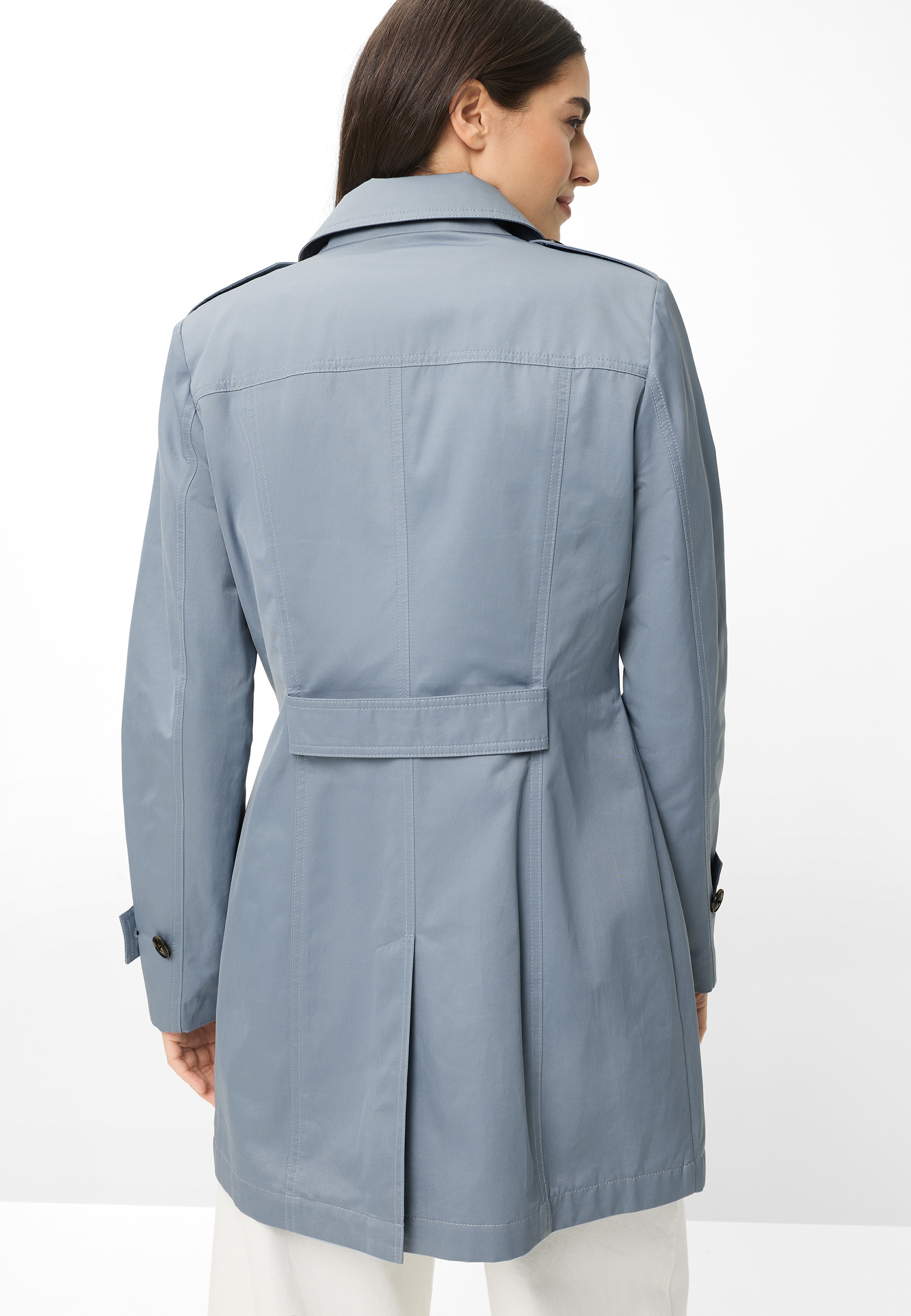 Fuchs Schmitt Kurzmantel Lightweight Cotton, Regular Fit, Schulterklappen