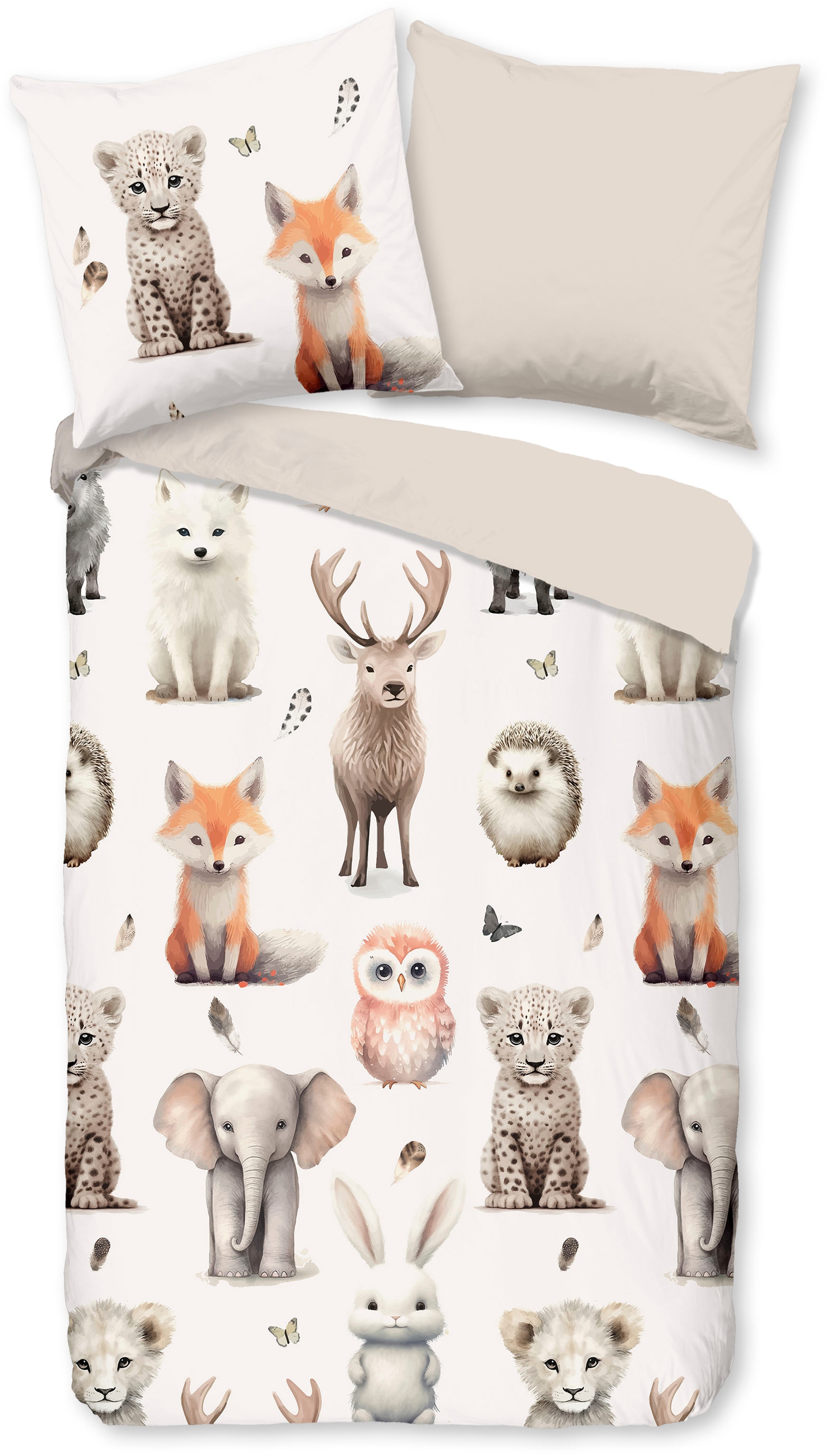 good morning Kinderbettwäsche "Svenmu" 2 Stk. tlg. Flanell Biber, 135x200, günstig online kaufen