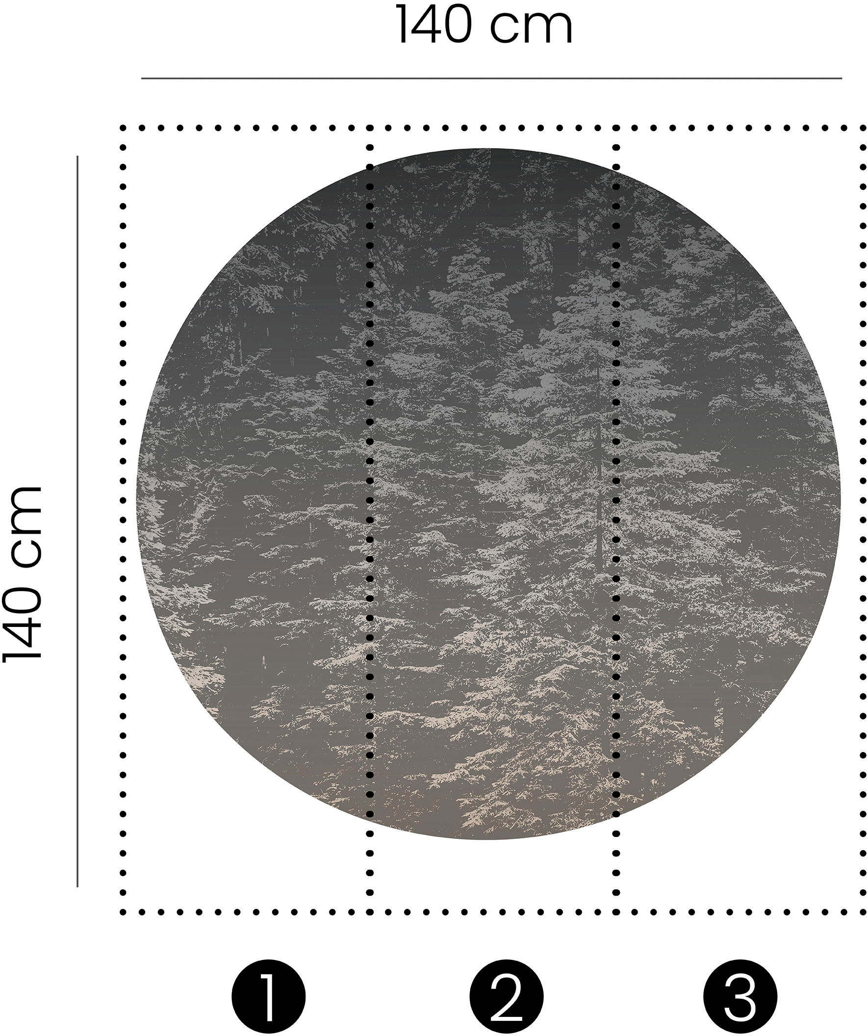 Fashion for walls Fototapete »Hazy Pines«, floral-gepflegt, Phthalate frei