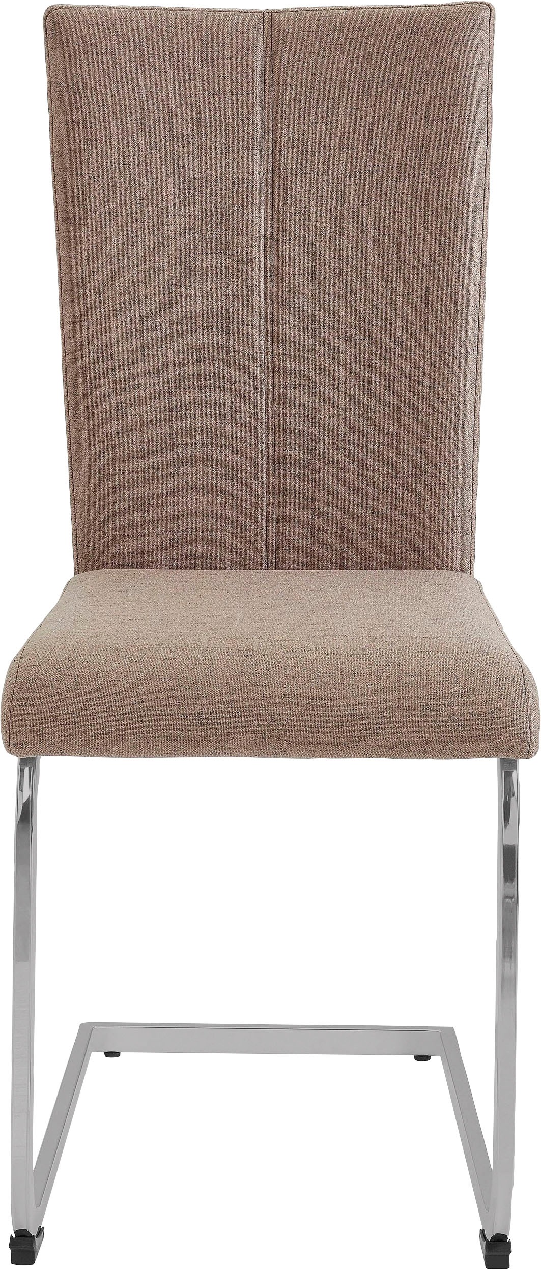 Home affaire Freischwinger »Nils«, (Set), 2 St., Microfaser-Feinstruktur, Stuhl belastbar bis 120 Kg, Gestell Metall im Chrom-Look oder Schwarz