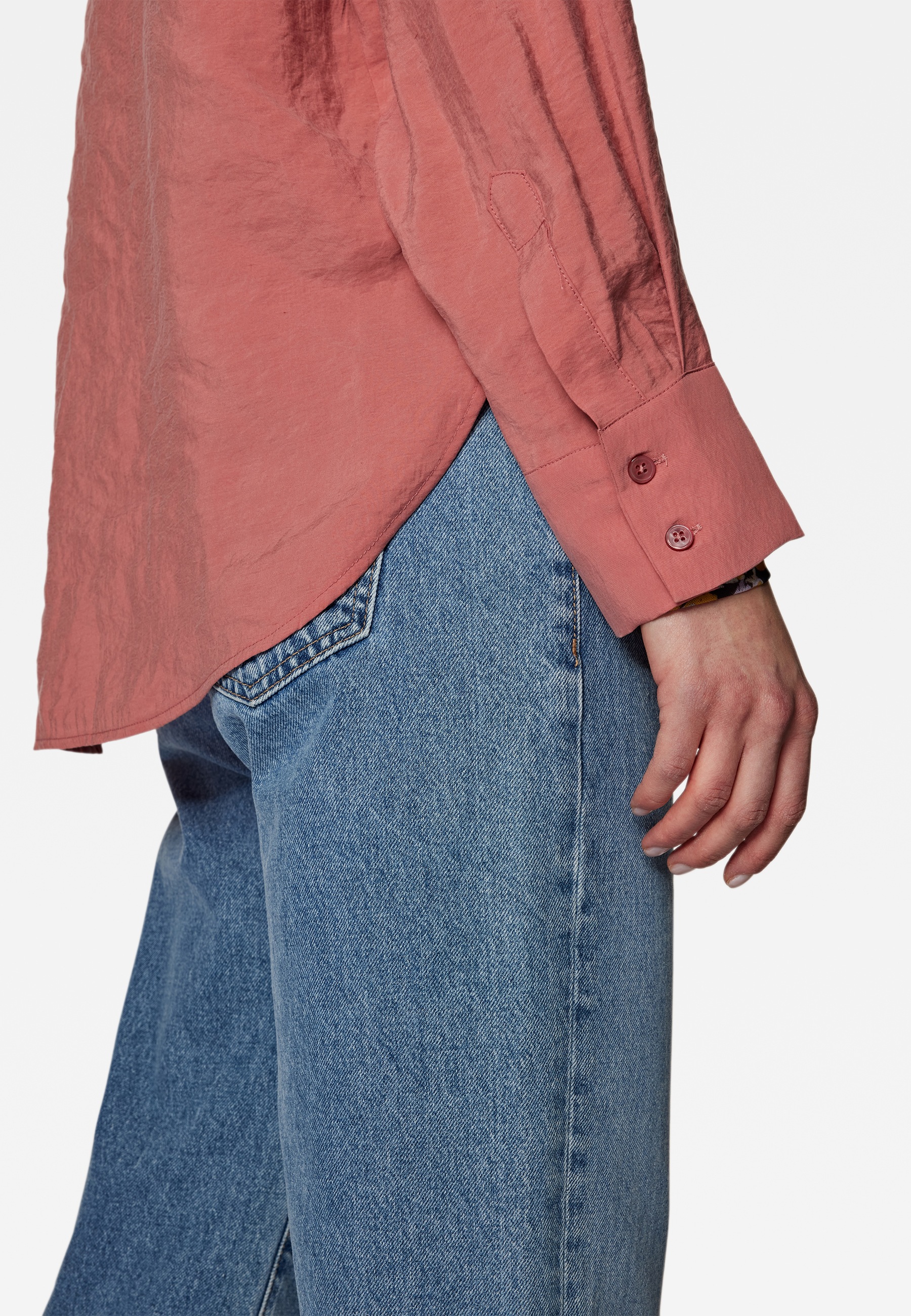 Mavi Hemdbluse »LONG SLEEVE SHIRT«, Bluse aus Lux Touch