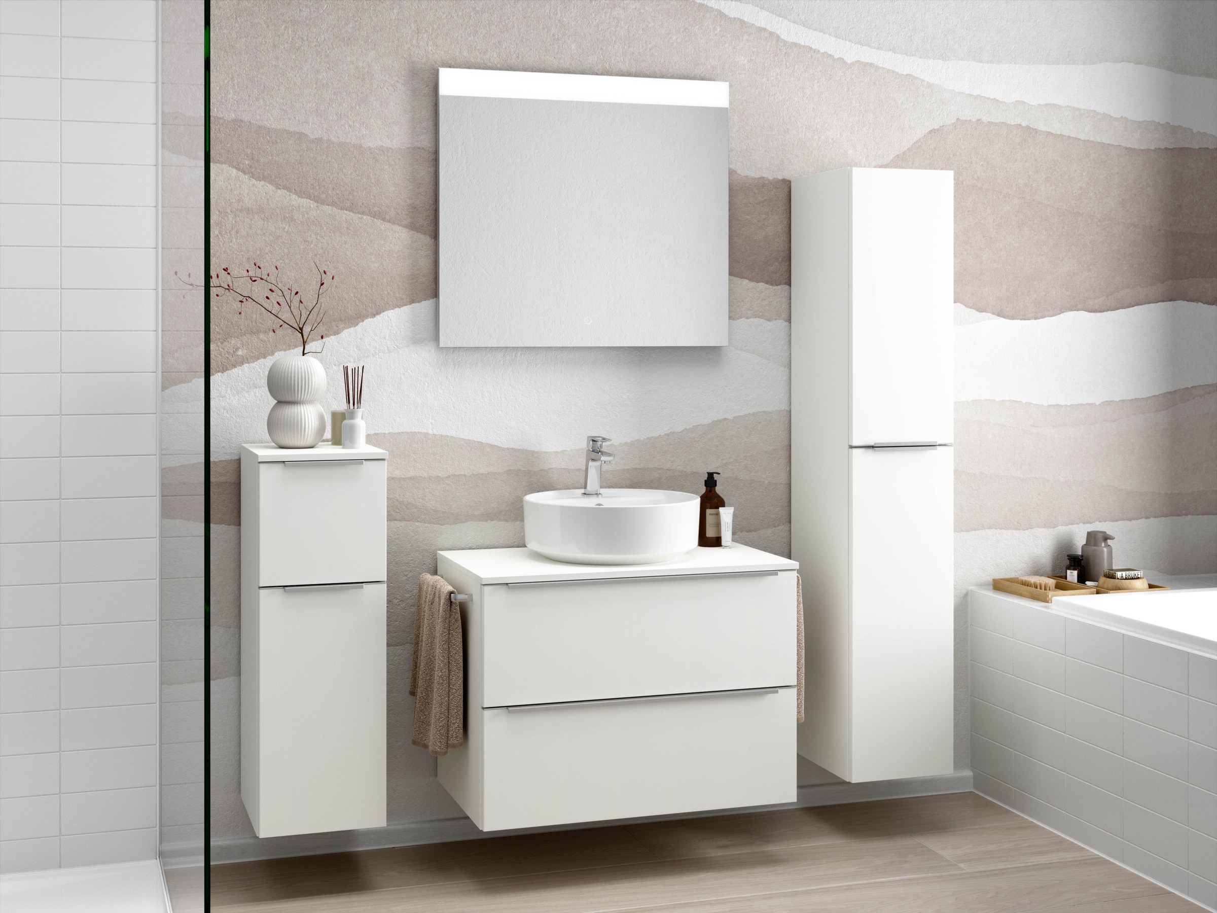 nobilia Badmöbel-Set "Alvene" vormontiert, mit Soft-Close, 2 Stk. tlg. günstig online kaufen