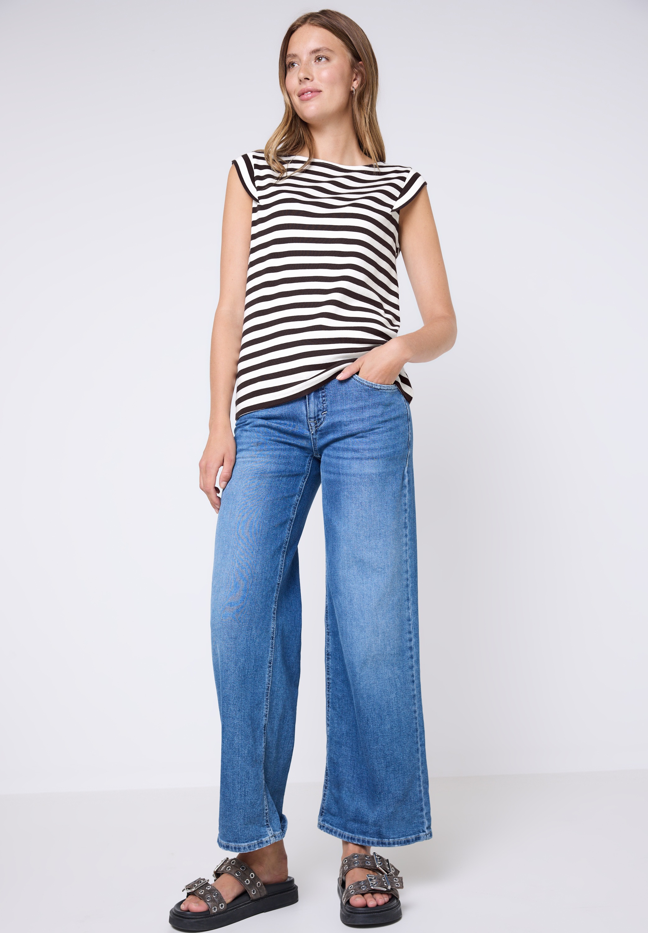 Thumbnail - STREET ONE STUDIO Shirttop im soften Baumwoll-Mix