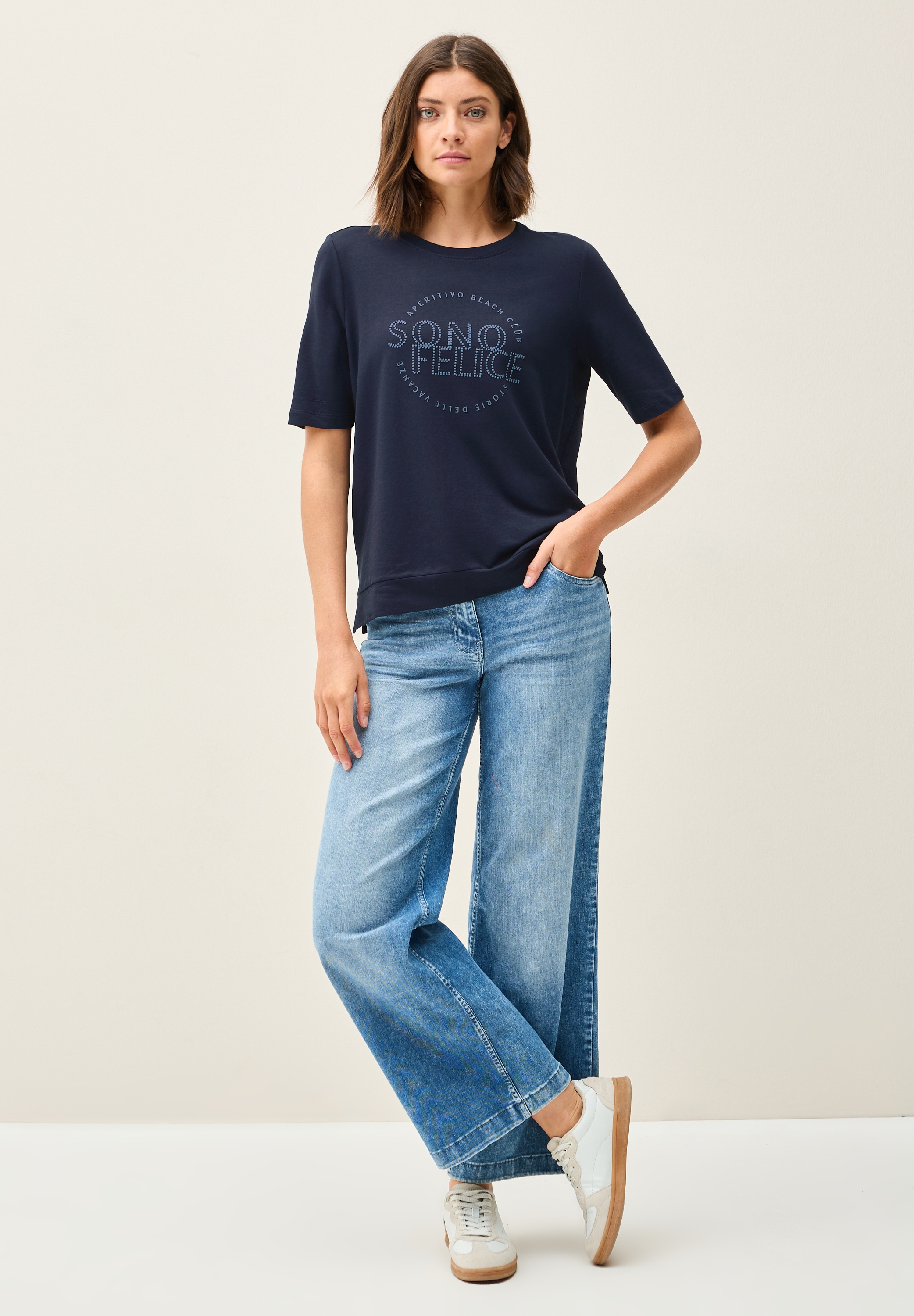 Cecil Print-Shirt, mit Rundhalsausschnitt