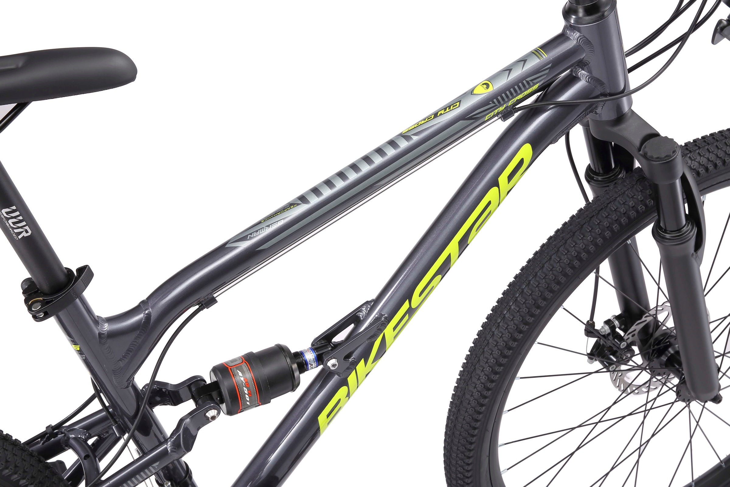 Bikestar Mountainbike, 21 Gang, Shimano, RD-TY300 Schaltwerk, Kettenschaltung, für Damen und Herren, Kettenschaltung