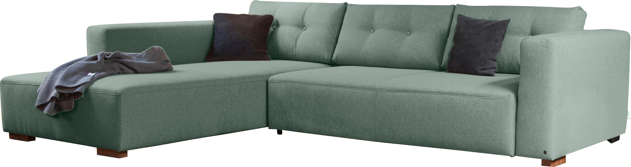 TOM TAILOR HOME Ecksofa "HEAVEN CHIC M", aus der COLORS COLLECTION, wahlweise mit Bettfunktion & Bettkasten