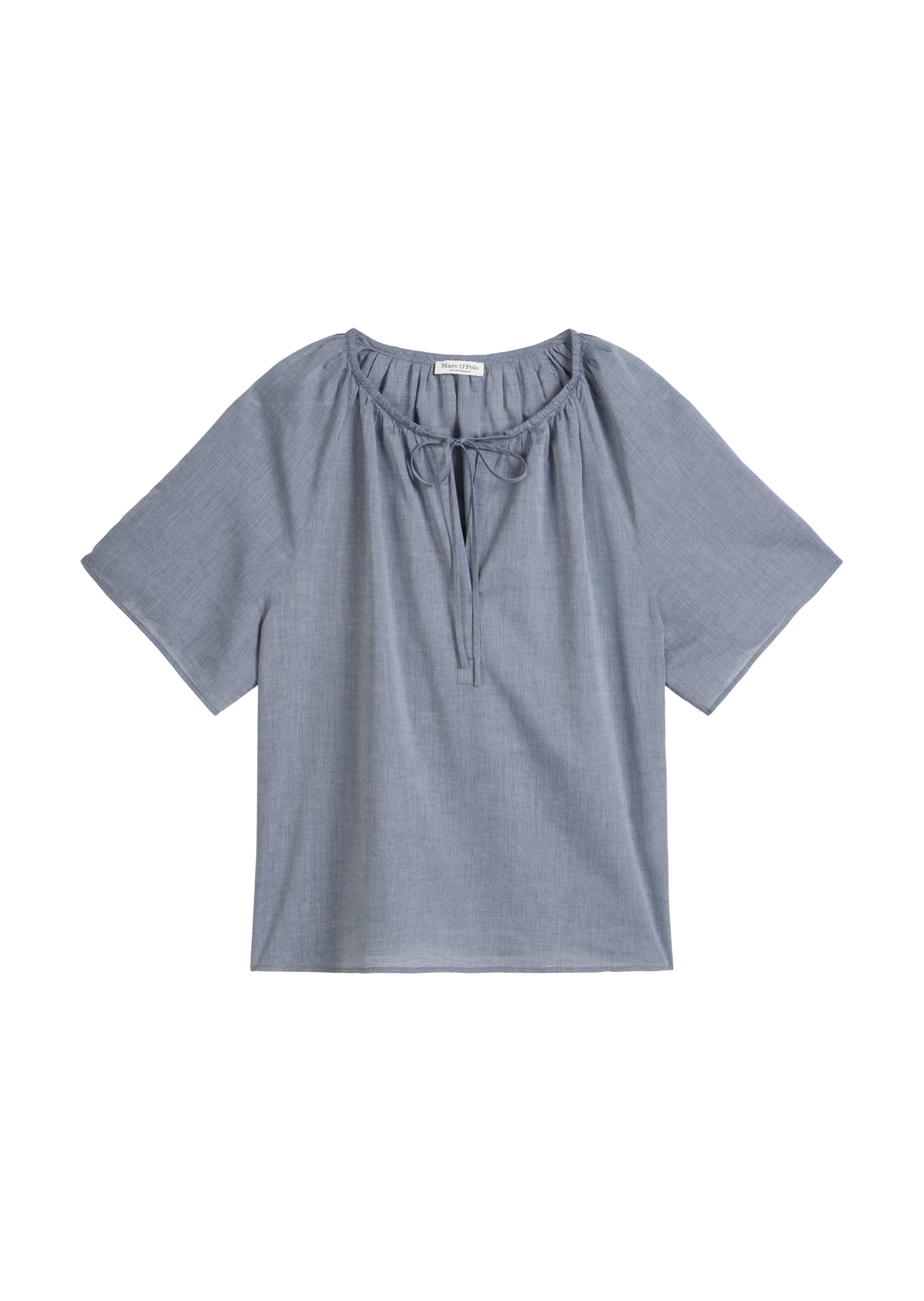 Marc O'Polo Kurzarmbluse »aus Baumwoll-Chambray«