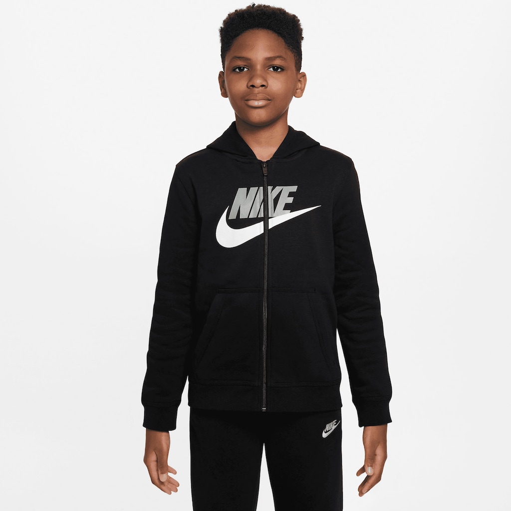 Nike Sportswear Kapuzensweatjacke »Club Fleece Big Kids' (Boys') Full-Zip Hoodie«