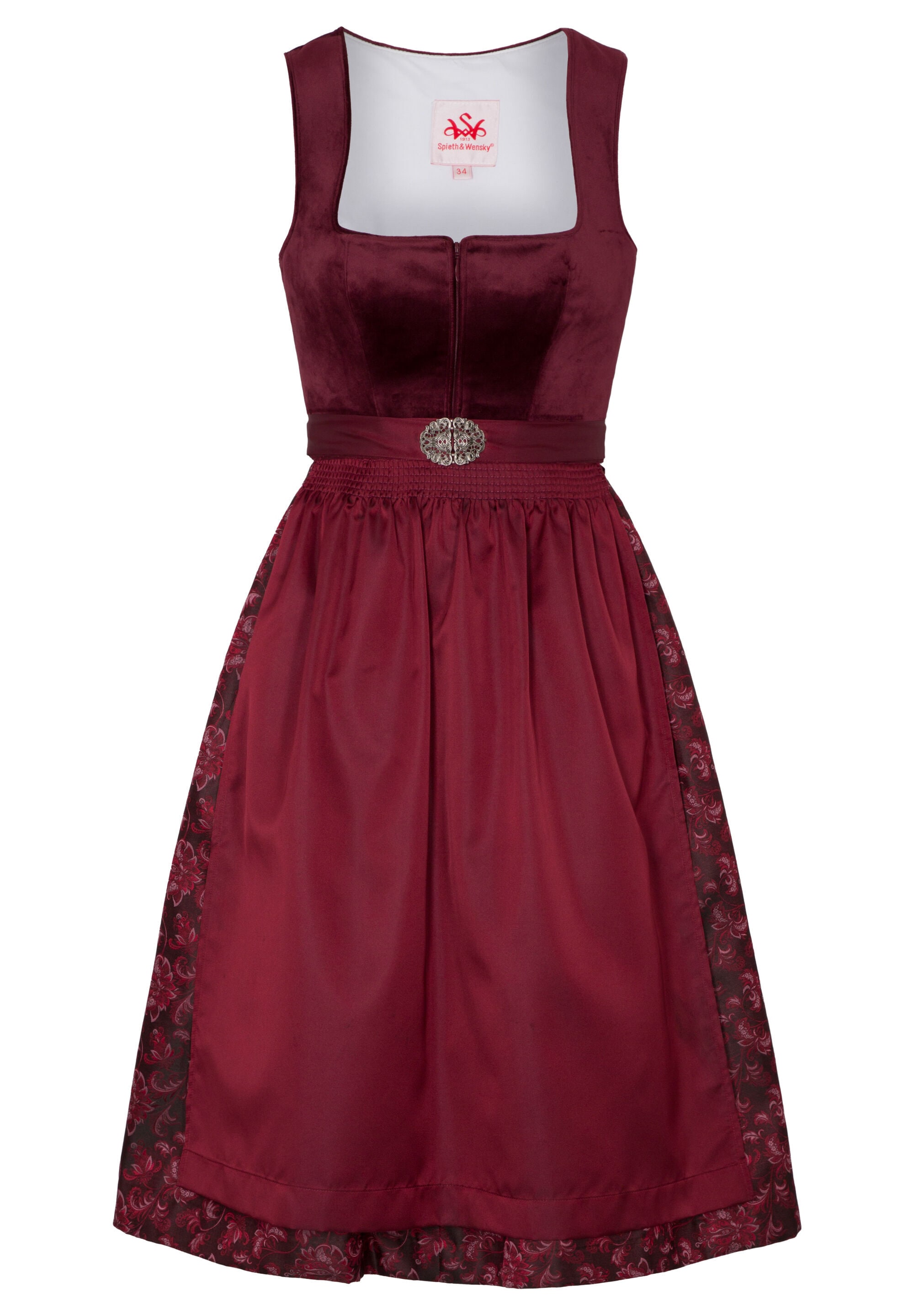 Spieth & Wensky Dirndl "Genua" mit eleganter Gürtelschließe