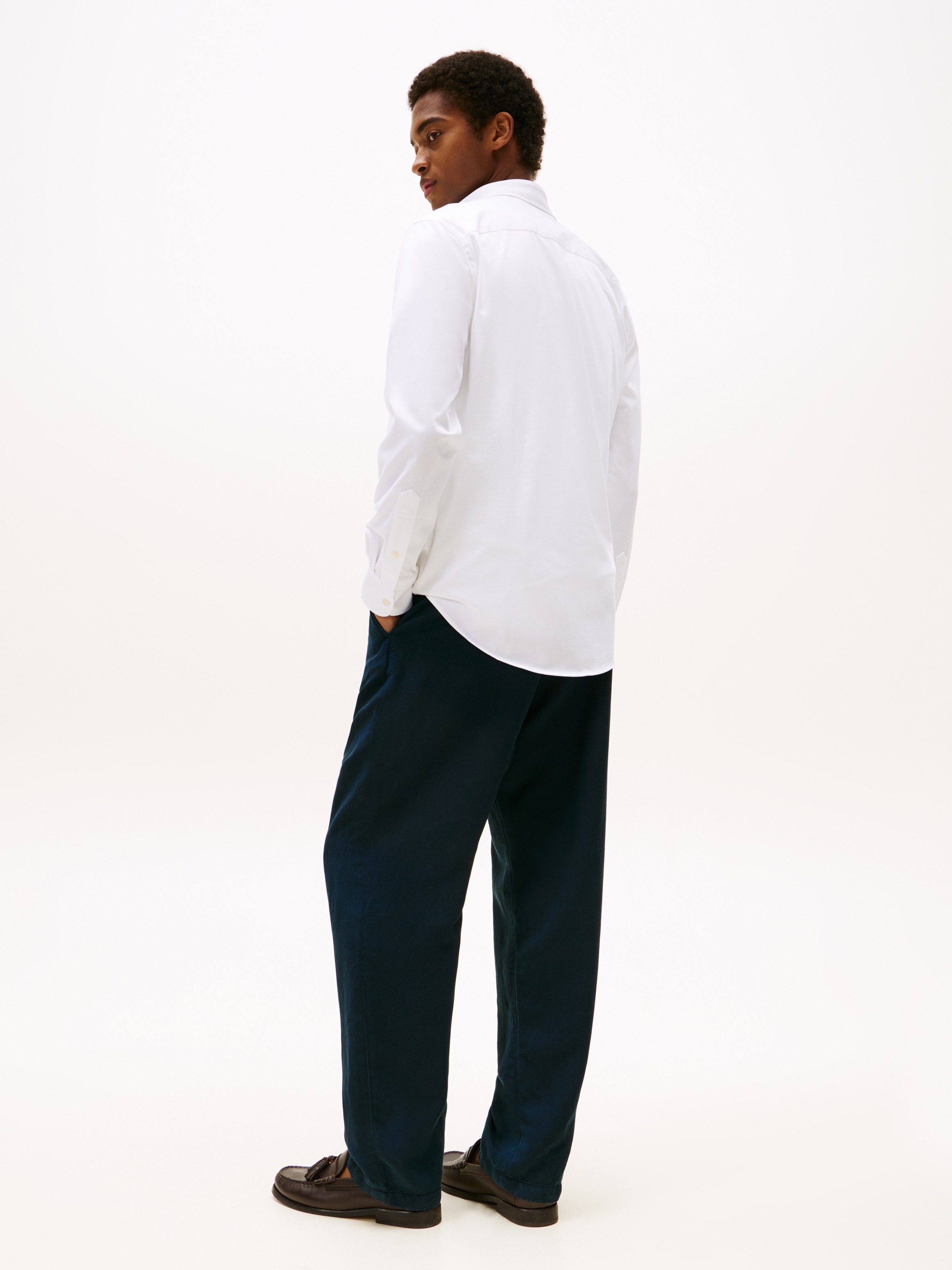 Tommy Hilfiger Langarmhemd »PERFORMANCE KNIT SOLID LS SHIRT«