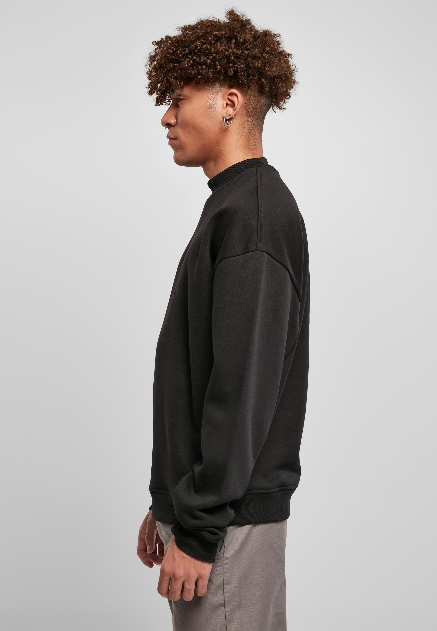 URBAN CLASSICS Rundhalspullover »Urban Classics Herren Mock Neck Crew«, (1 tlg.)