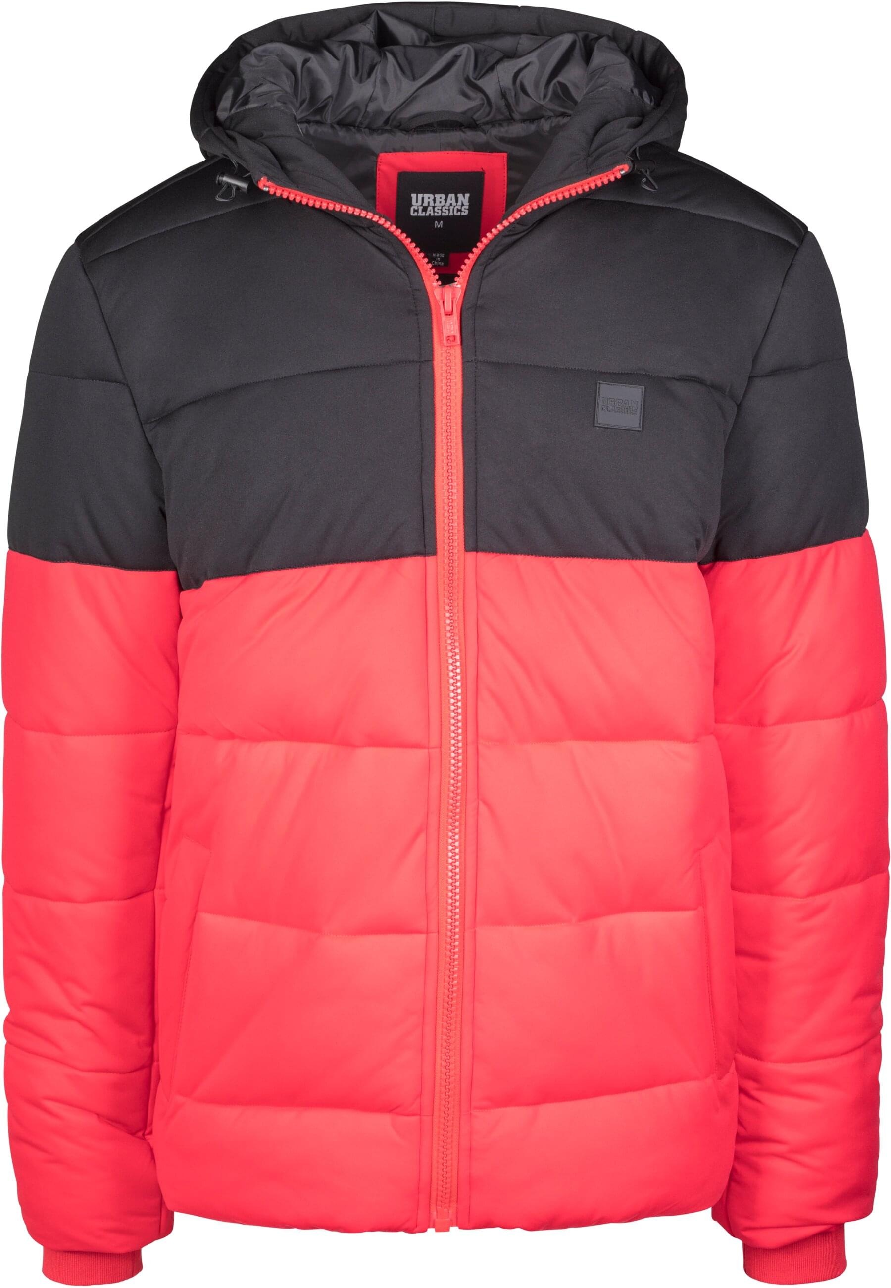 URBAN CLASSICS Winterjacke "Urban Classics Herren Hooded 2-Tone Puffer Jack günstig online kaufen