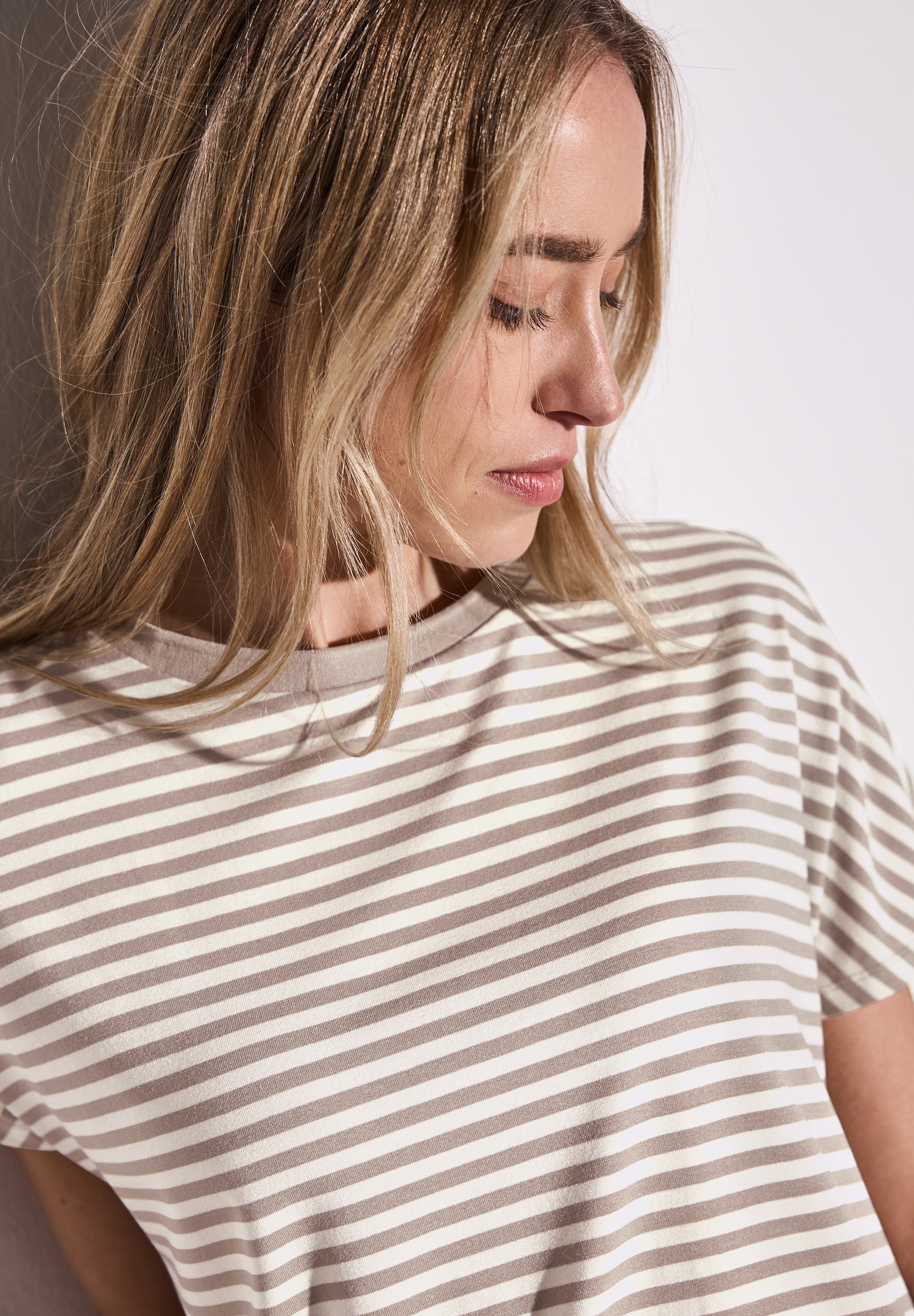 STREET ONE T-Shirt »Style Crista«, mit Streifen Muster