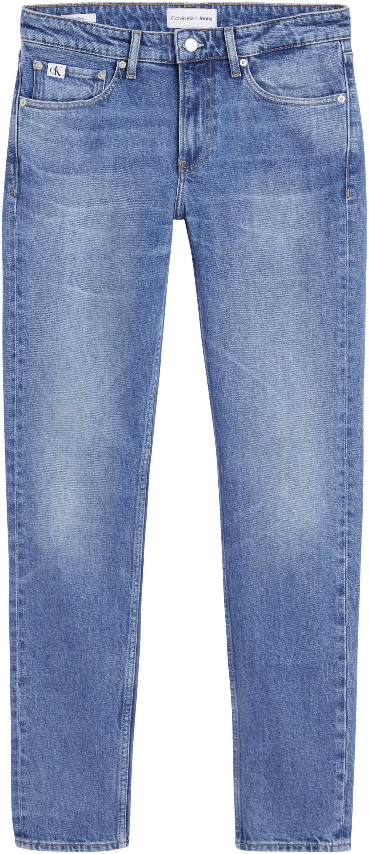 Calvin Klein Jeans Tapered-fit-Jeans »SLIM TAPER«, mit Leder-Badge