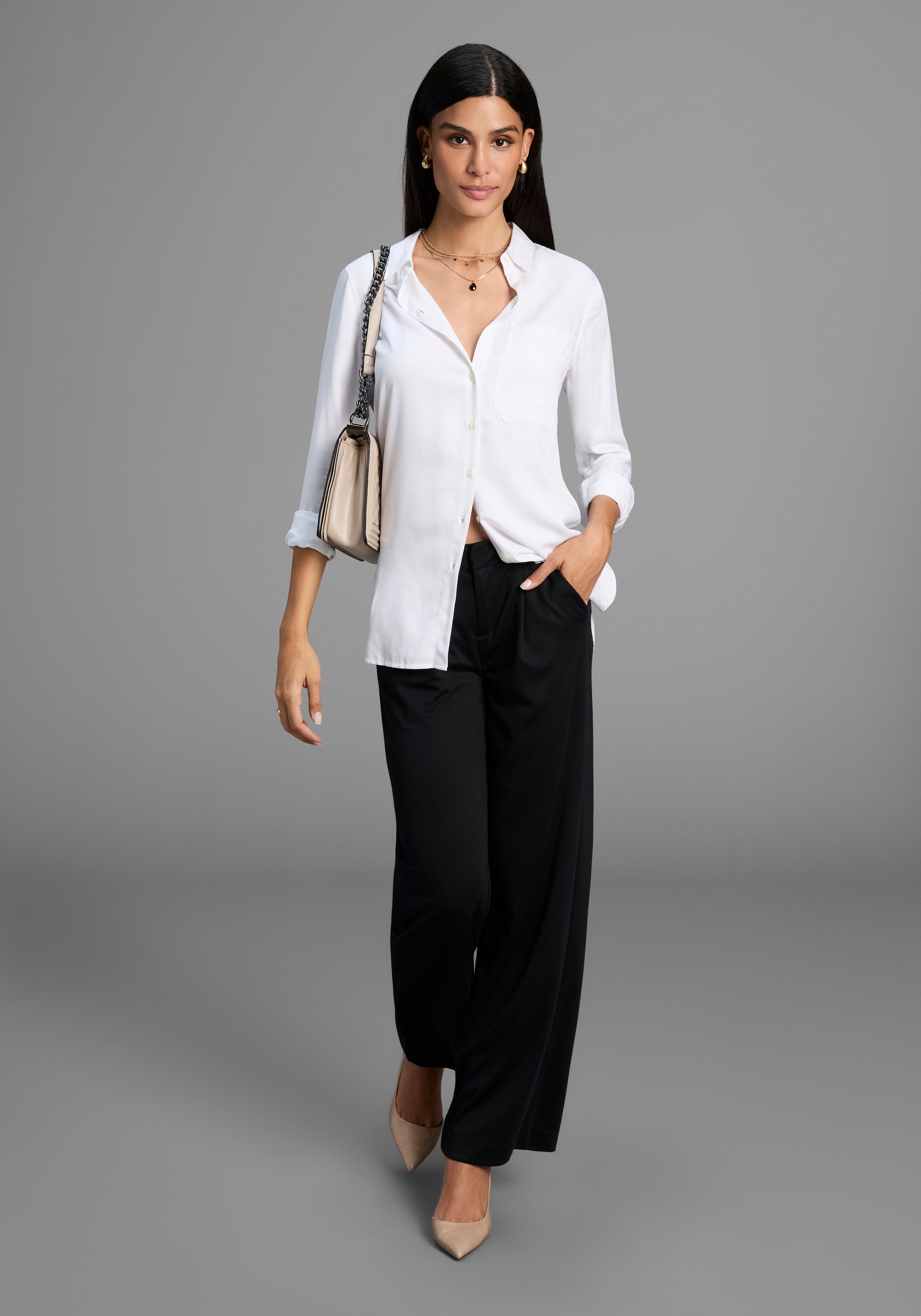 Laura Scott Wirkhose, aus elastischer Milano-Ware