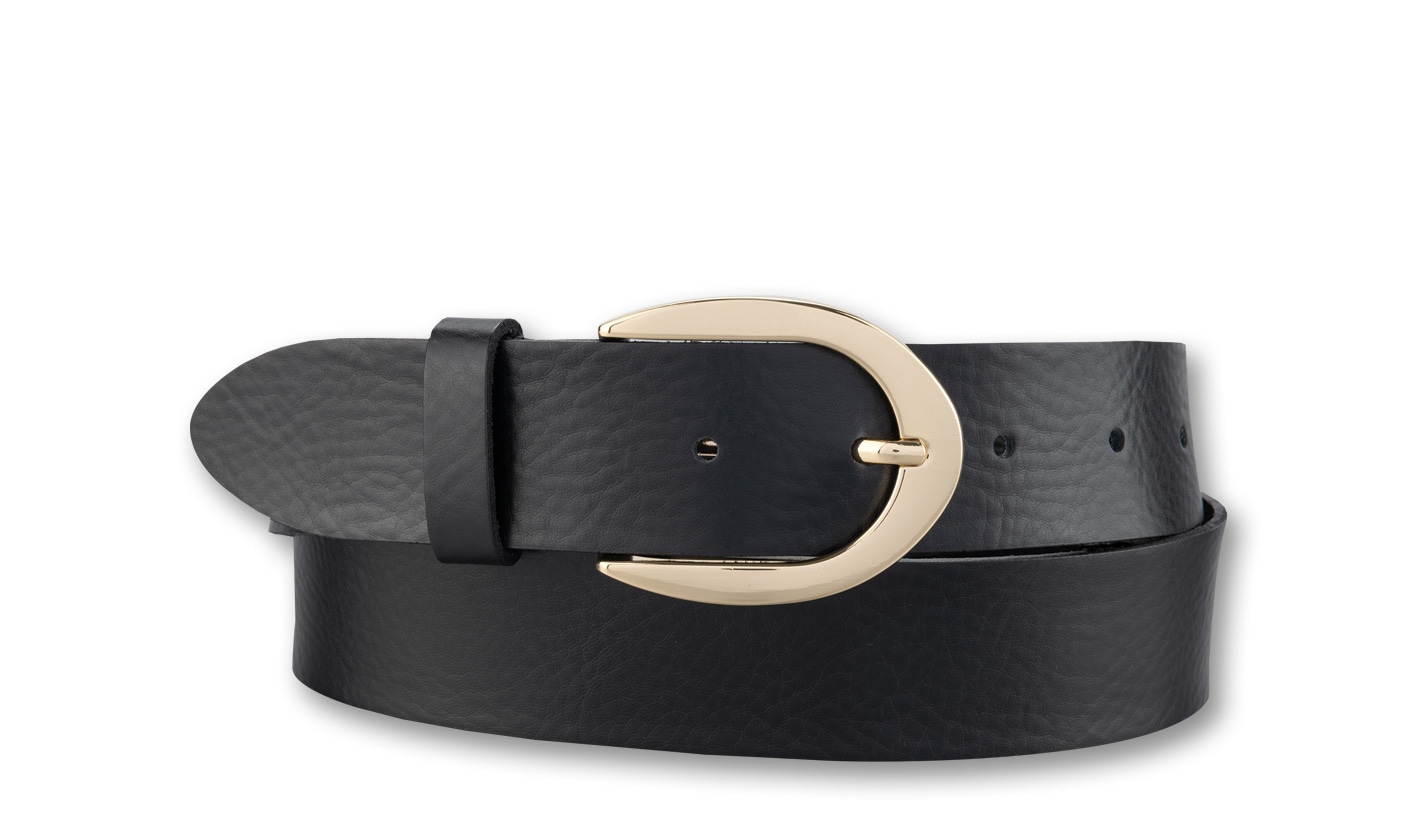 BERND GÖTZ Ledergürtel »Ledergürtel mit hochwertiger Goldschließe, Business & Casual«