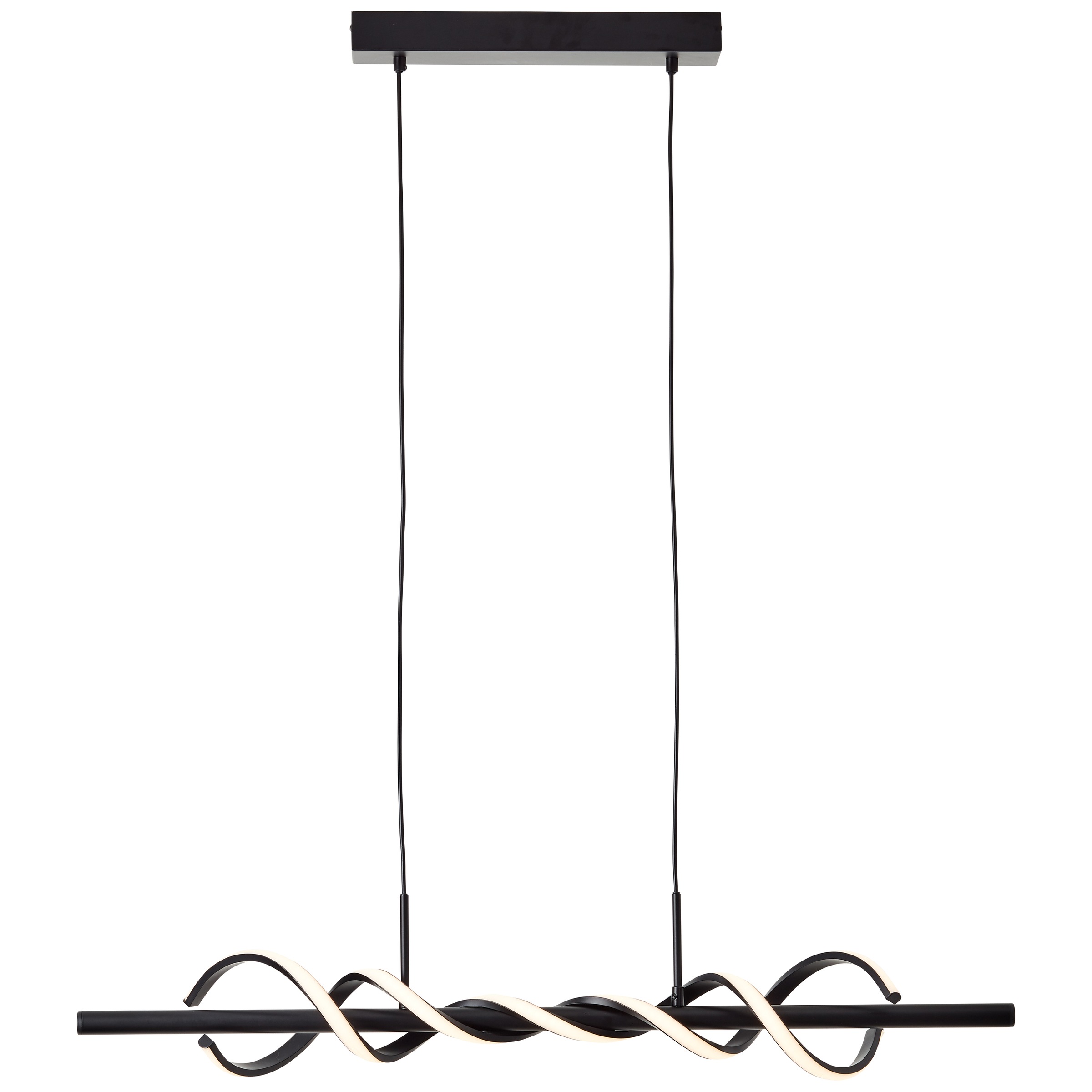 Brilliant LED Pendelleuchte »Amalie«, Höhe 150 cm, 2600 lm, kürzbar, Metall/Kunststoff, schwarz