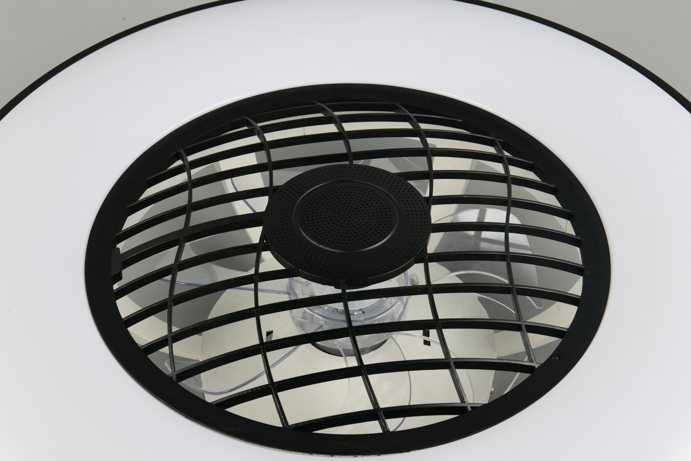 REALITY Leuchten LED Deckenleuchte »LINKÖPING mit Ventilator, Deckenventilator mit Licht inklFernbedienung«, 1 flammig, Leuchtmittel LED-Board | LED fest integriert, mit Bluetooth Lautsprecher, RGB Farbwechsel 3 Geschwindigkeiten Timer