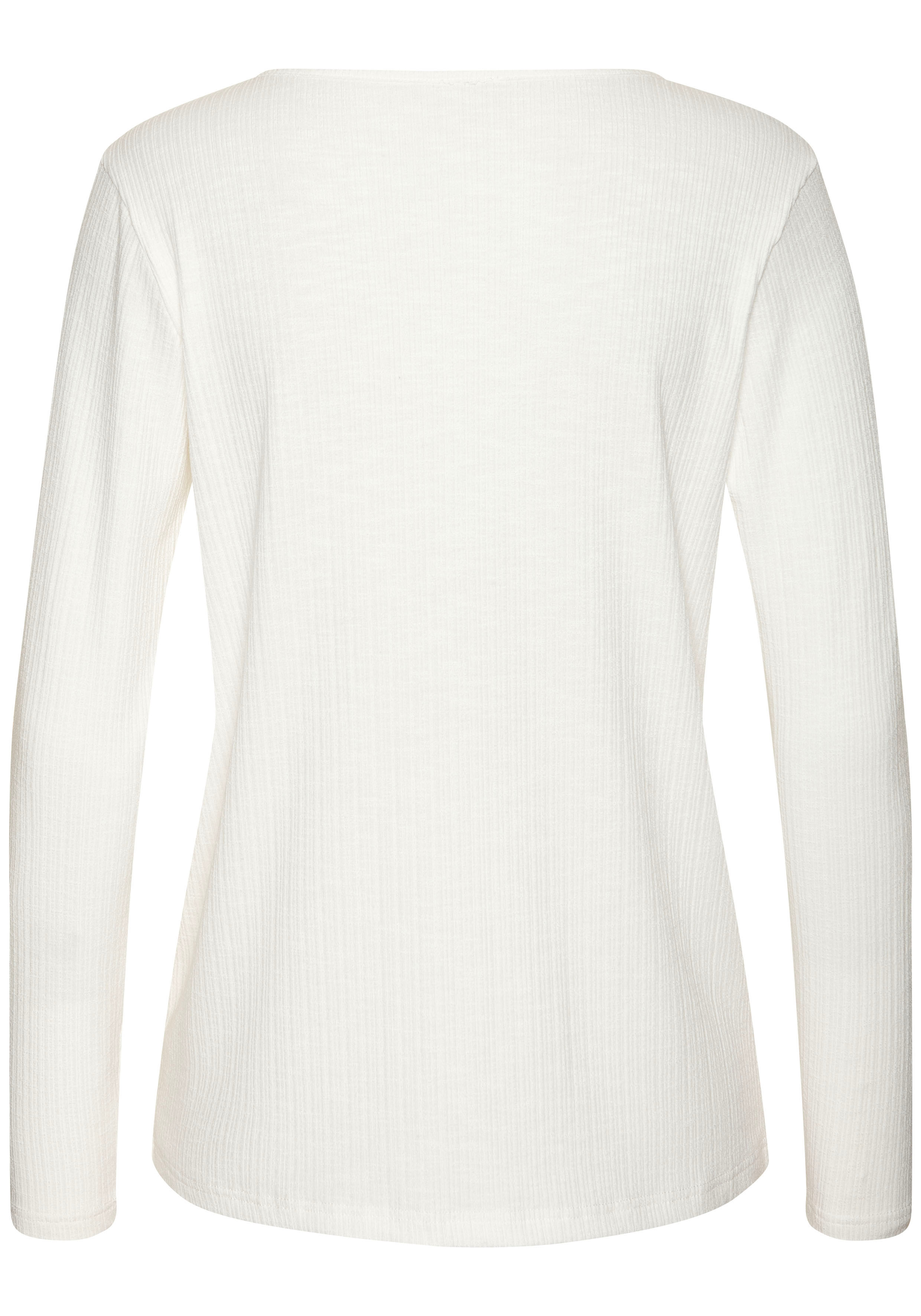 Thumbnail - Vivance Langarmshirt "mit modischer Rippstruktur" aus weichfließender Qualität mit Viskose