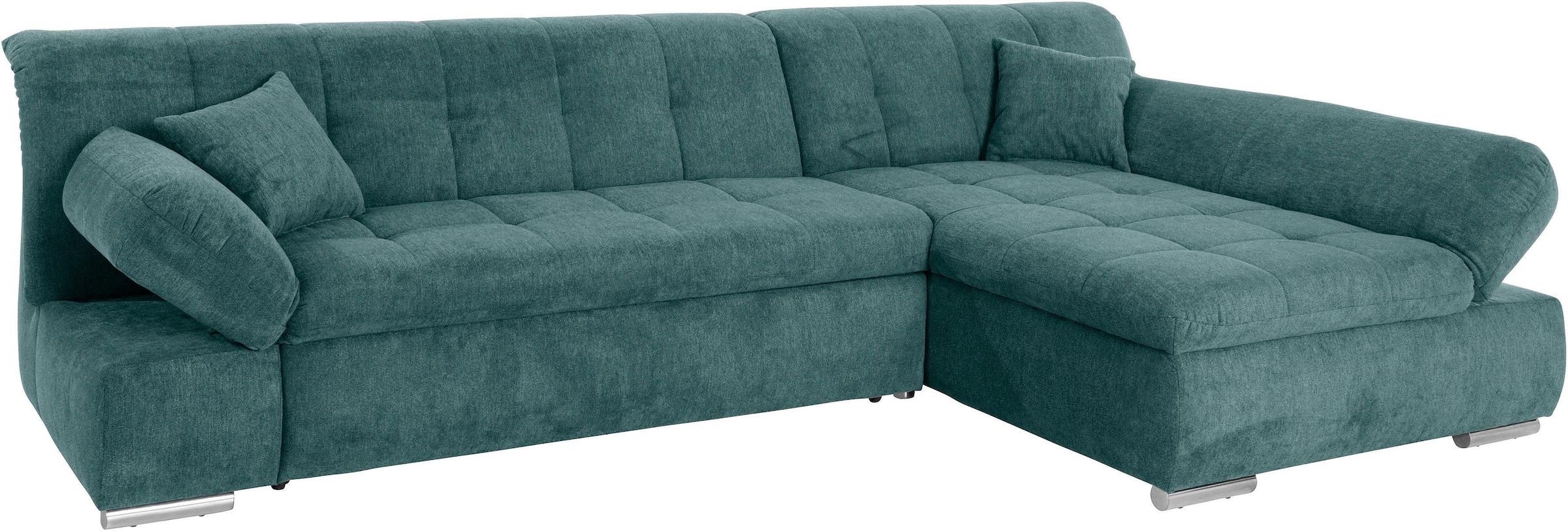 DOMO collection 1100000002199 "MONA 297x173 cm, modern und komfortabel" whlw. mit Bettfunktion, L-Form
