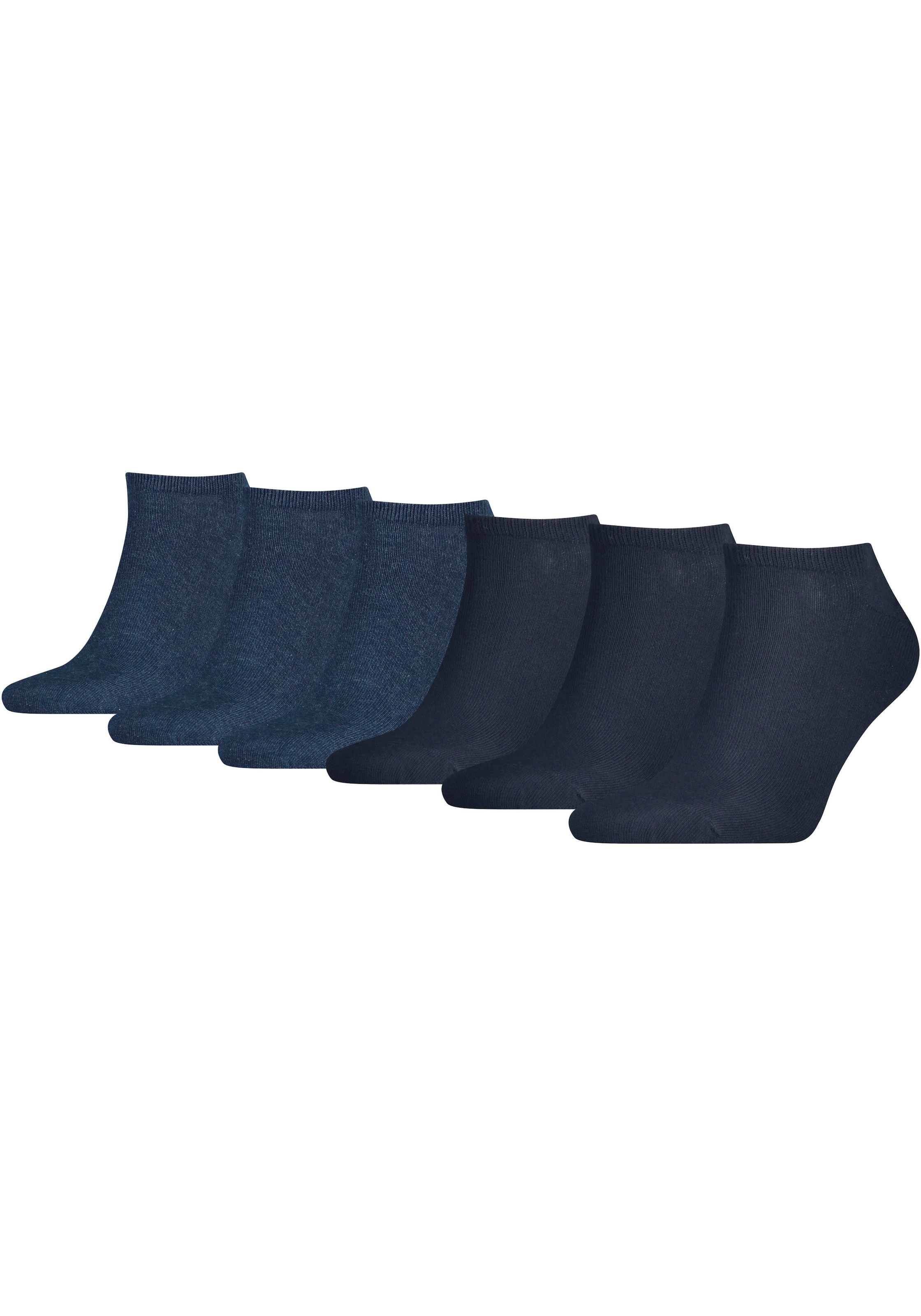 Tommy Hilfiger Sneakersocken, (6 Paar, 6er-Pack), mit gekämmter Baumwolle