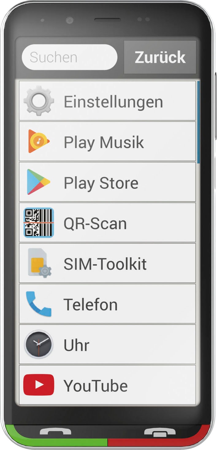 Emporia Smartphone »emporiaSuperEASY«, schwarz