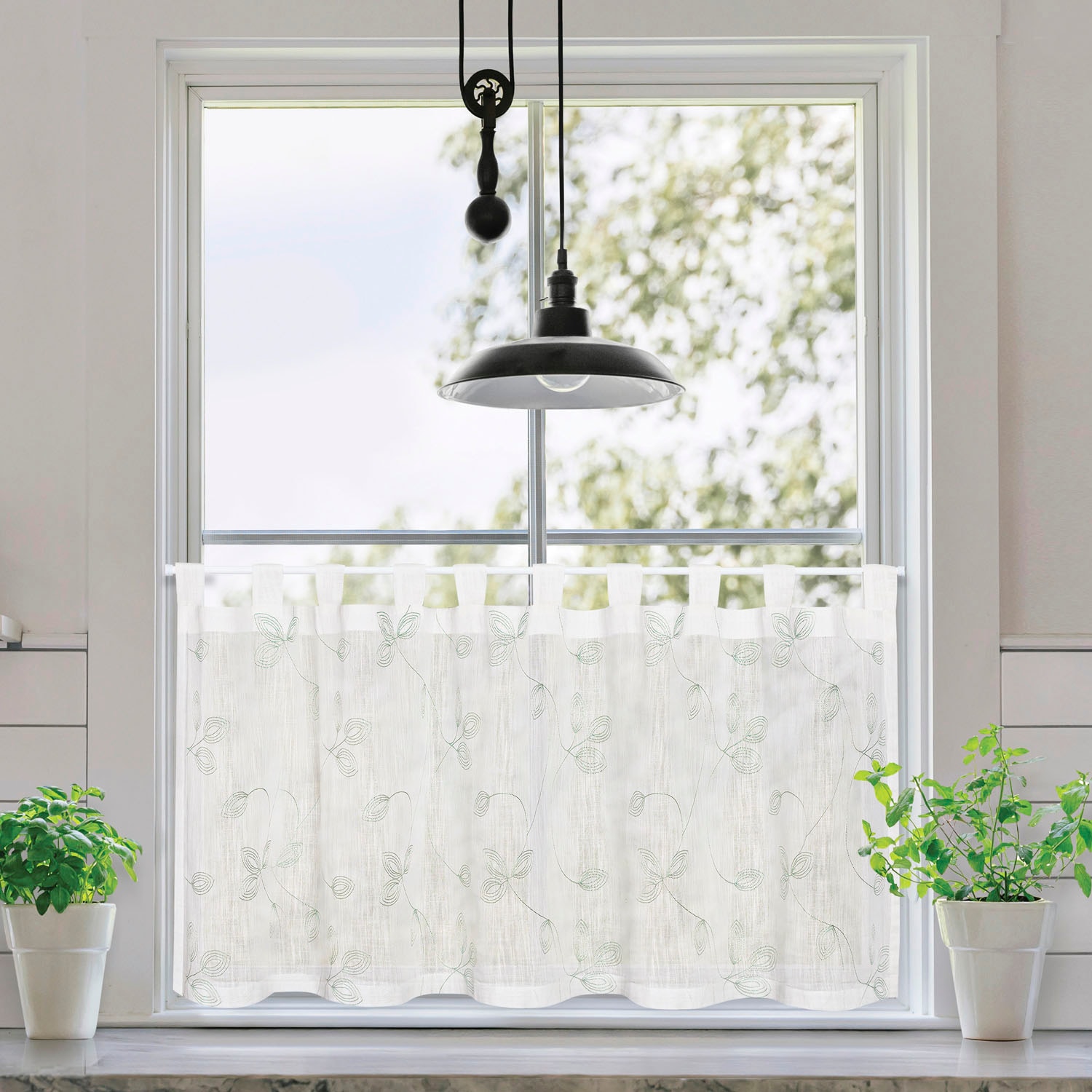 Gerster Scheibengardine "Galina" Schlaufen 1 Stk. tlg. SB-Schlaufenbistro " günstig online kaufen