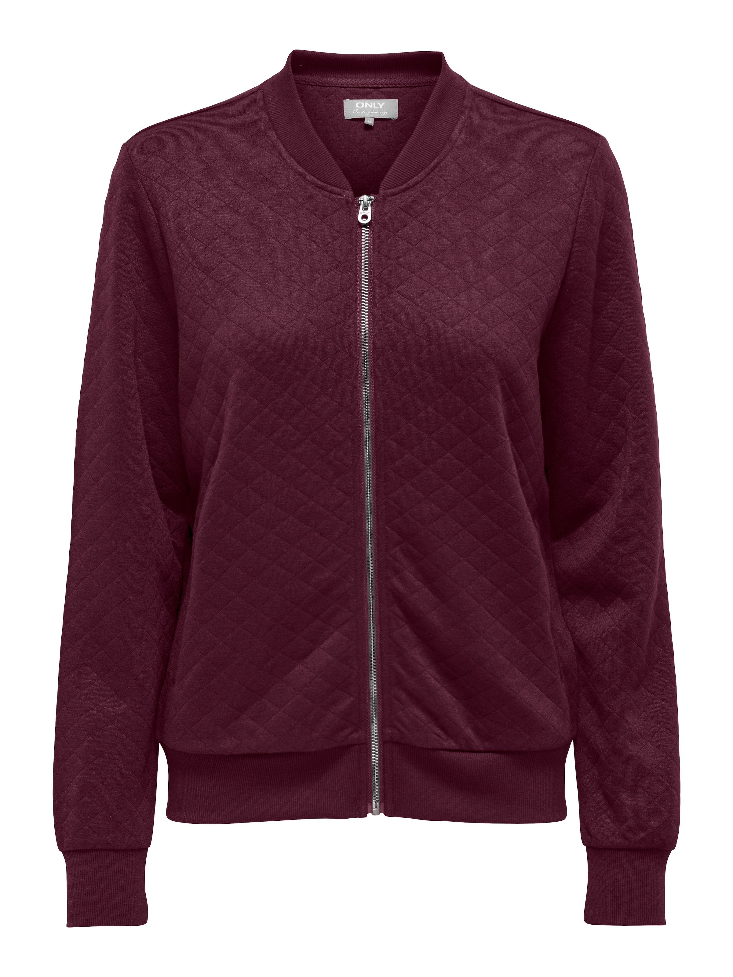 ONLY Sweatjacke »ONLJOYCE L/S BOMBER SWT NOOS« Polyester, regular fit, gesteppte Optik im Bomberjacken Stil