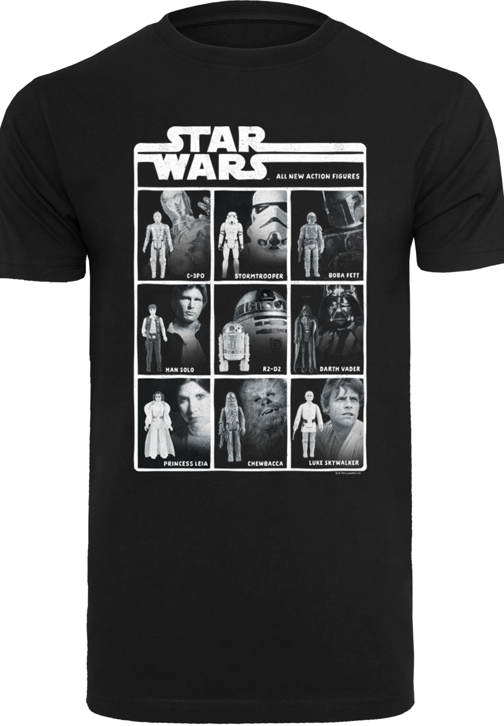 F4NT4STIC T-Shirt »Star Wars Class Of Action Figures«, Herren,Premium Merch,Regular-Fit,Basic,Bedruckt