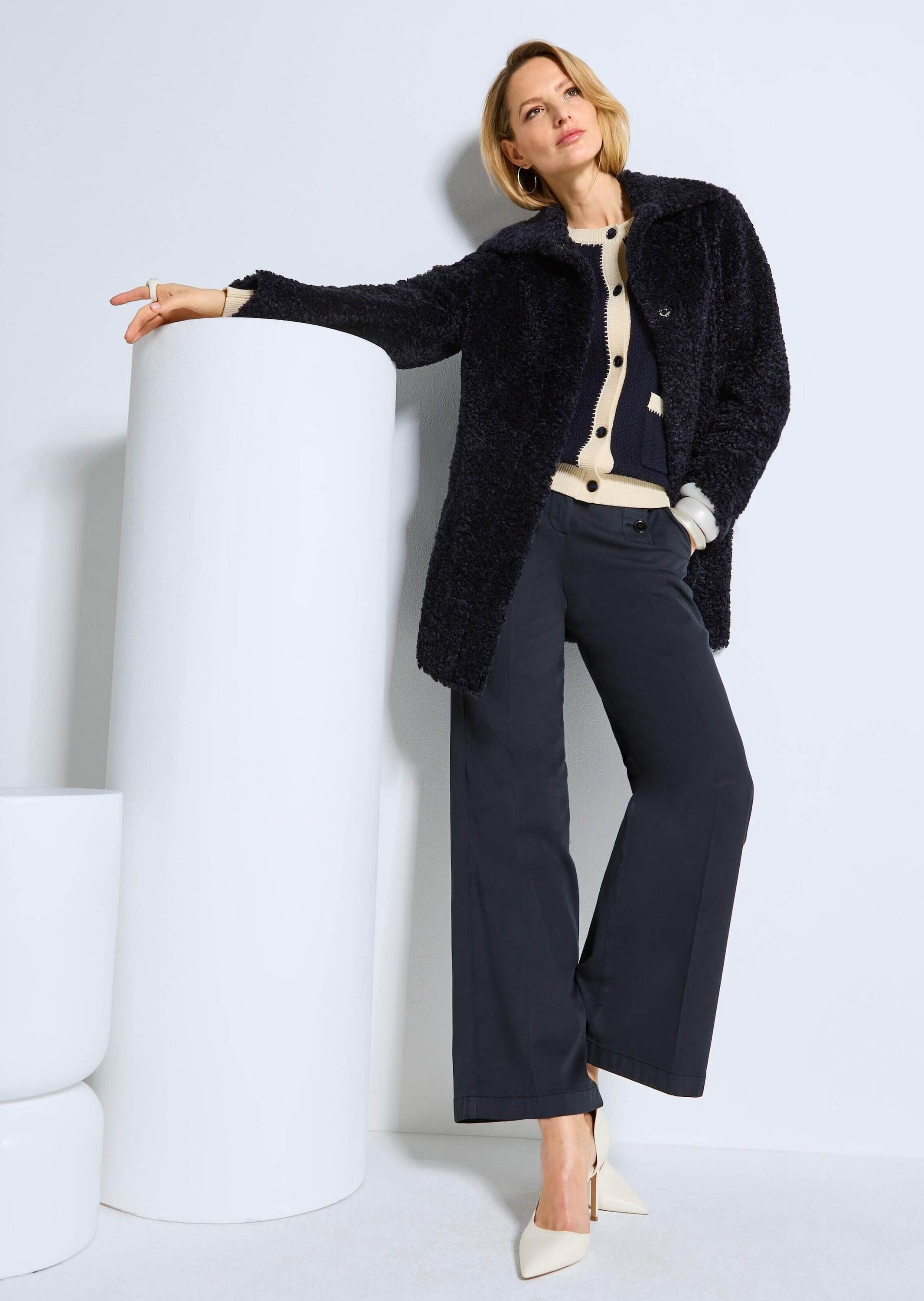 MADELEINE Stoffhose »Hose Weite Hose im Marine-Stil«